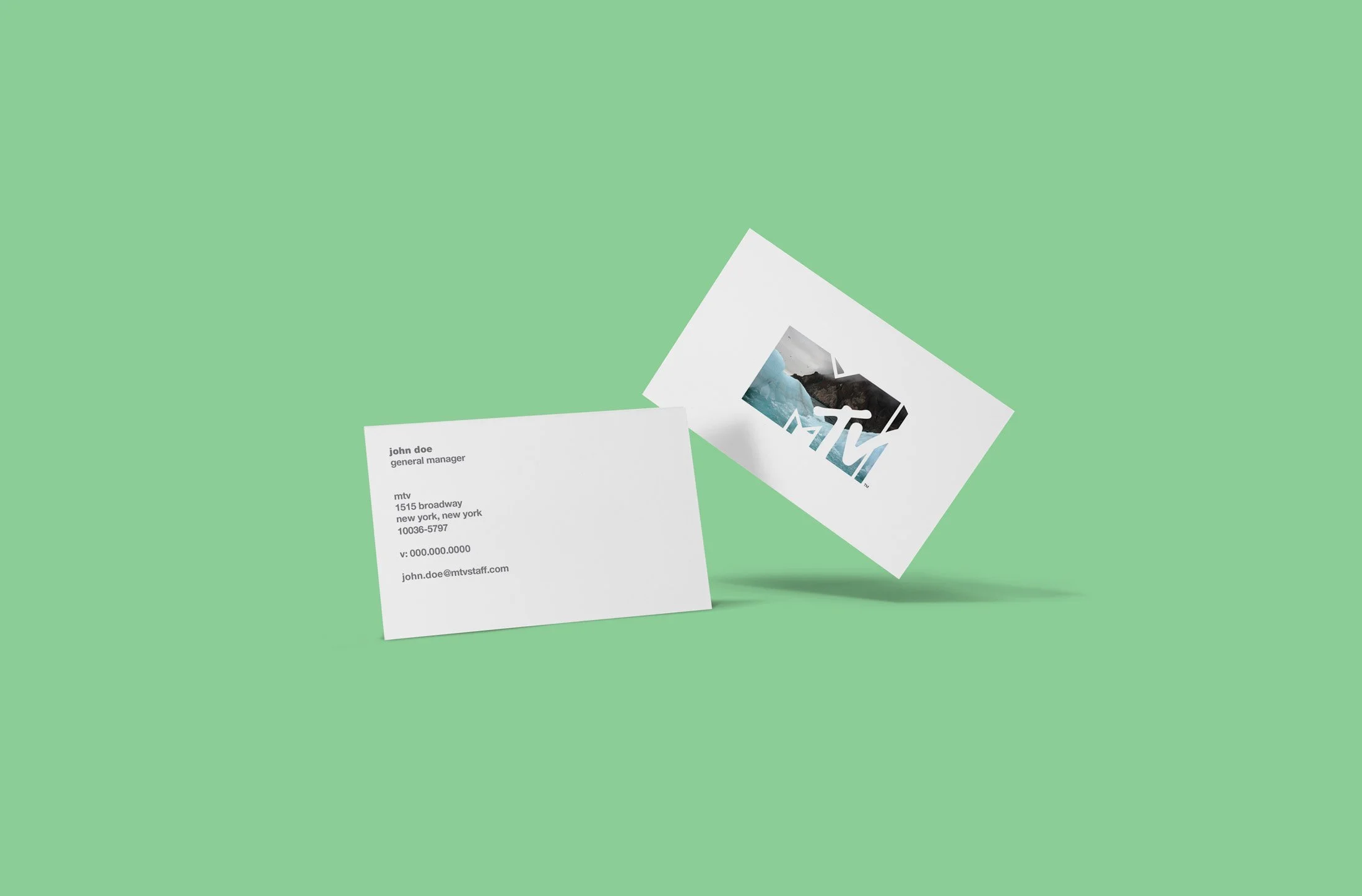 MTV business card