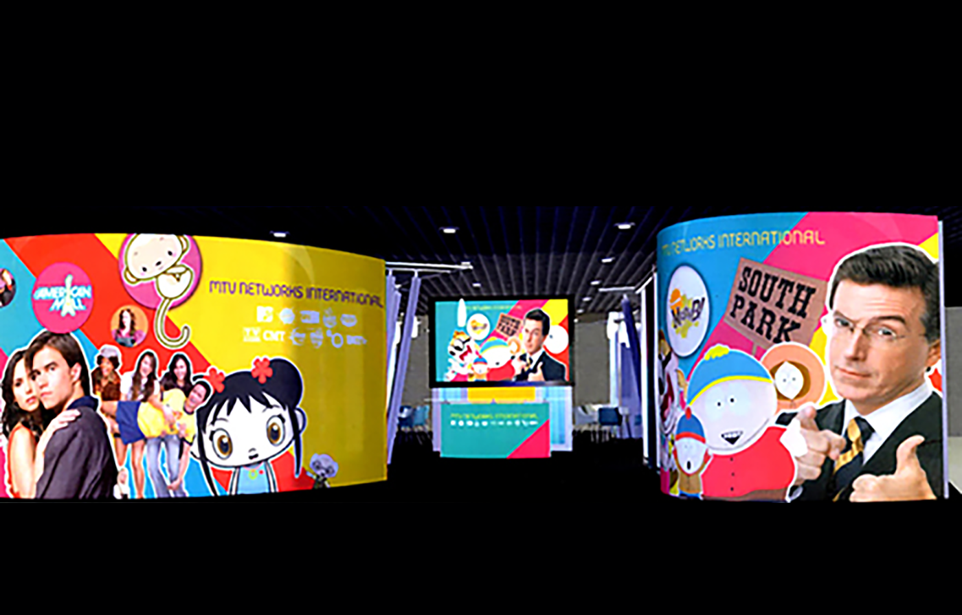 MTVN MIPCOM booth graphics2