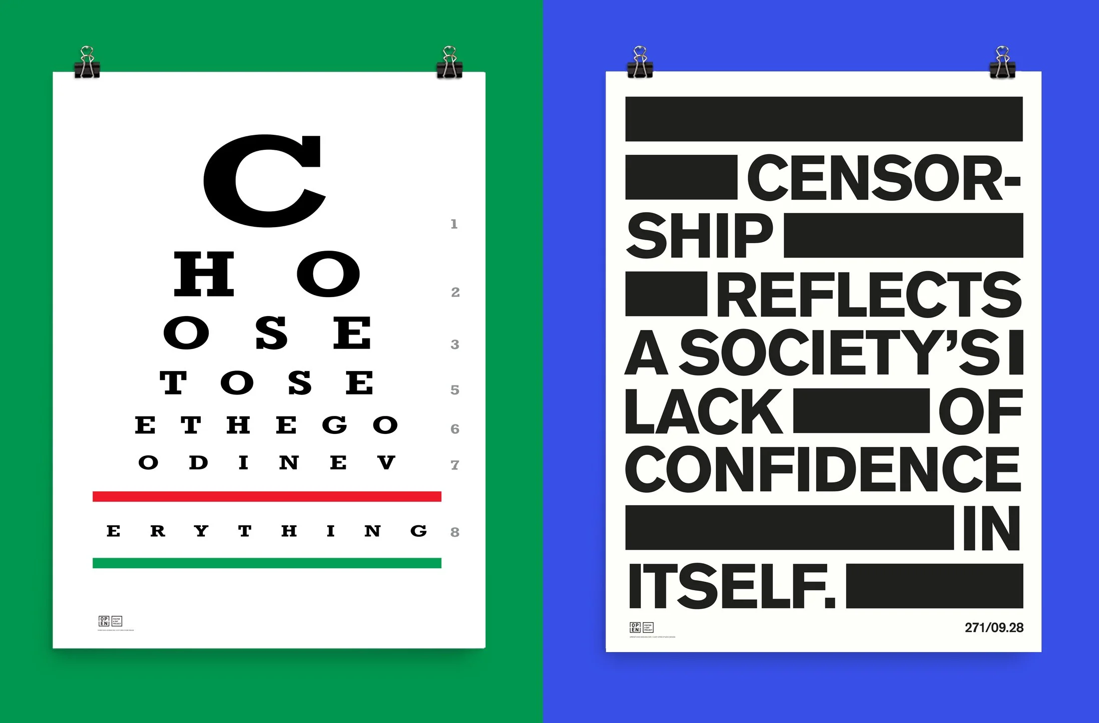 A Poster A Day - 2 type posters