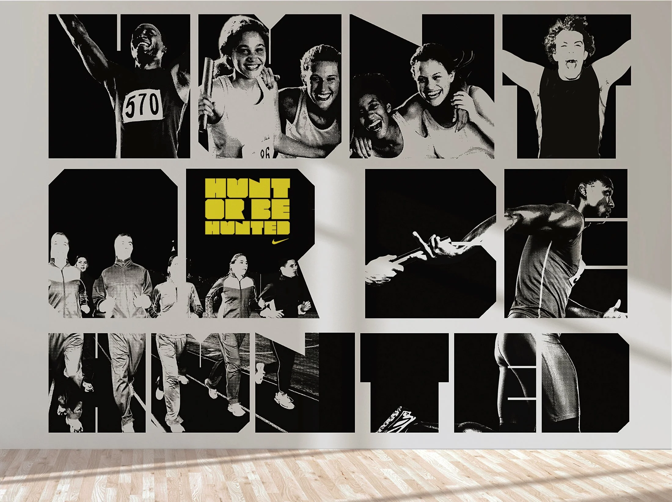 Nike store wall graphic