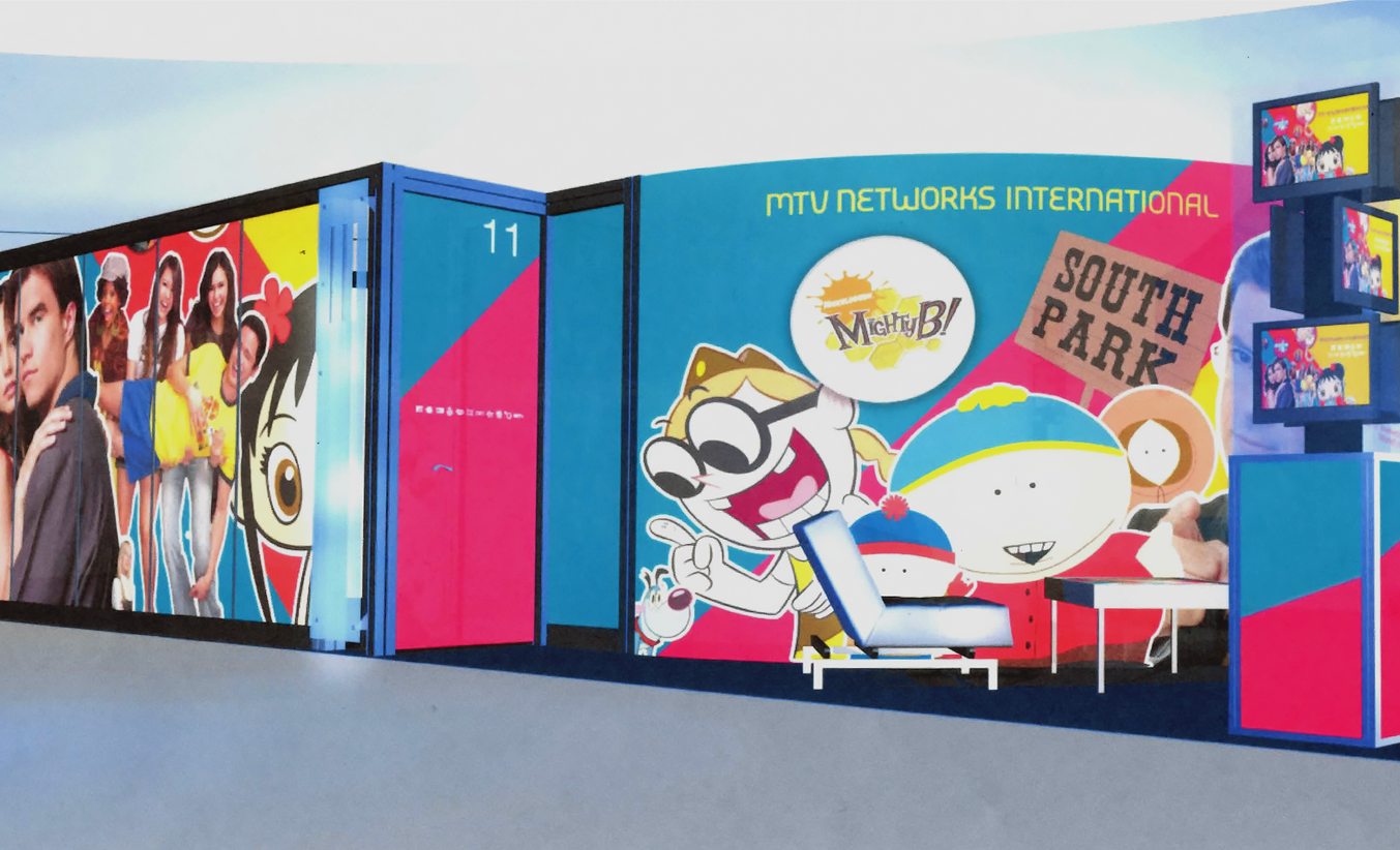 MTVN MIPCOM booth graphics3