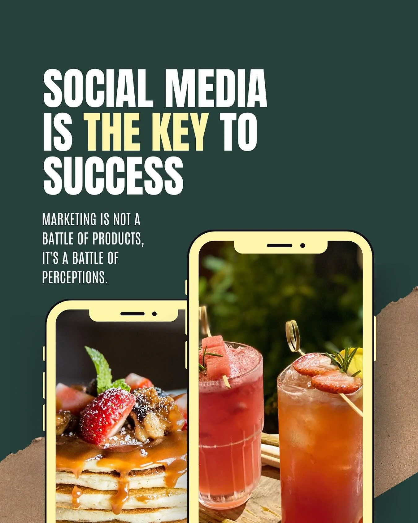 Social media is the key to success. 🔑 Marketing isn&rsquo;t a battle of products&mdash;it&rsquo;s a battle of perceptions. How people see your brand matters more than what you sell. Show your story, stay consistent, and create an experience your aud