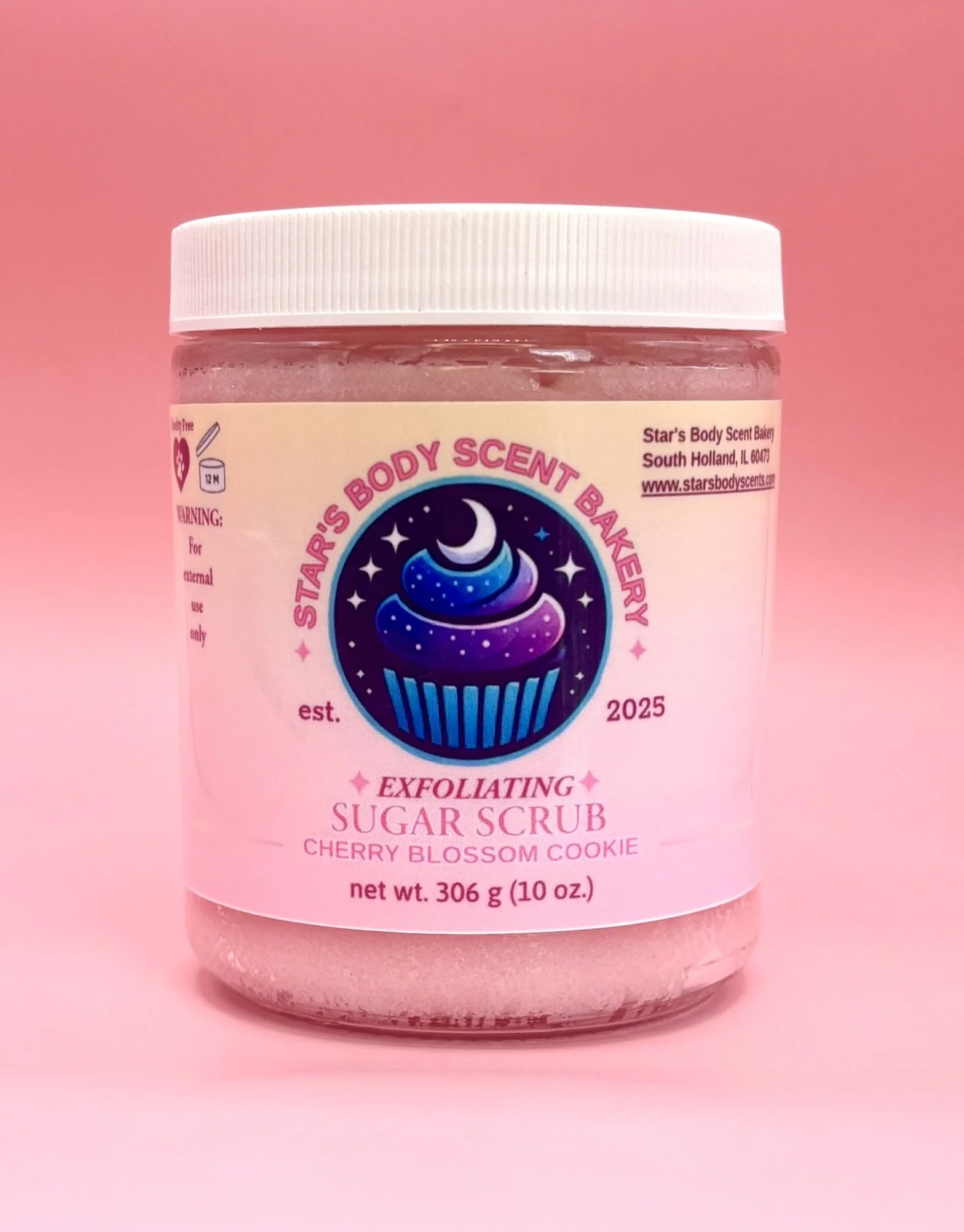 Cherry Blossom Cookie Exfoliating Sugar Scrub