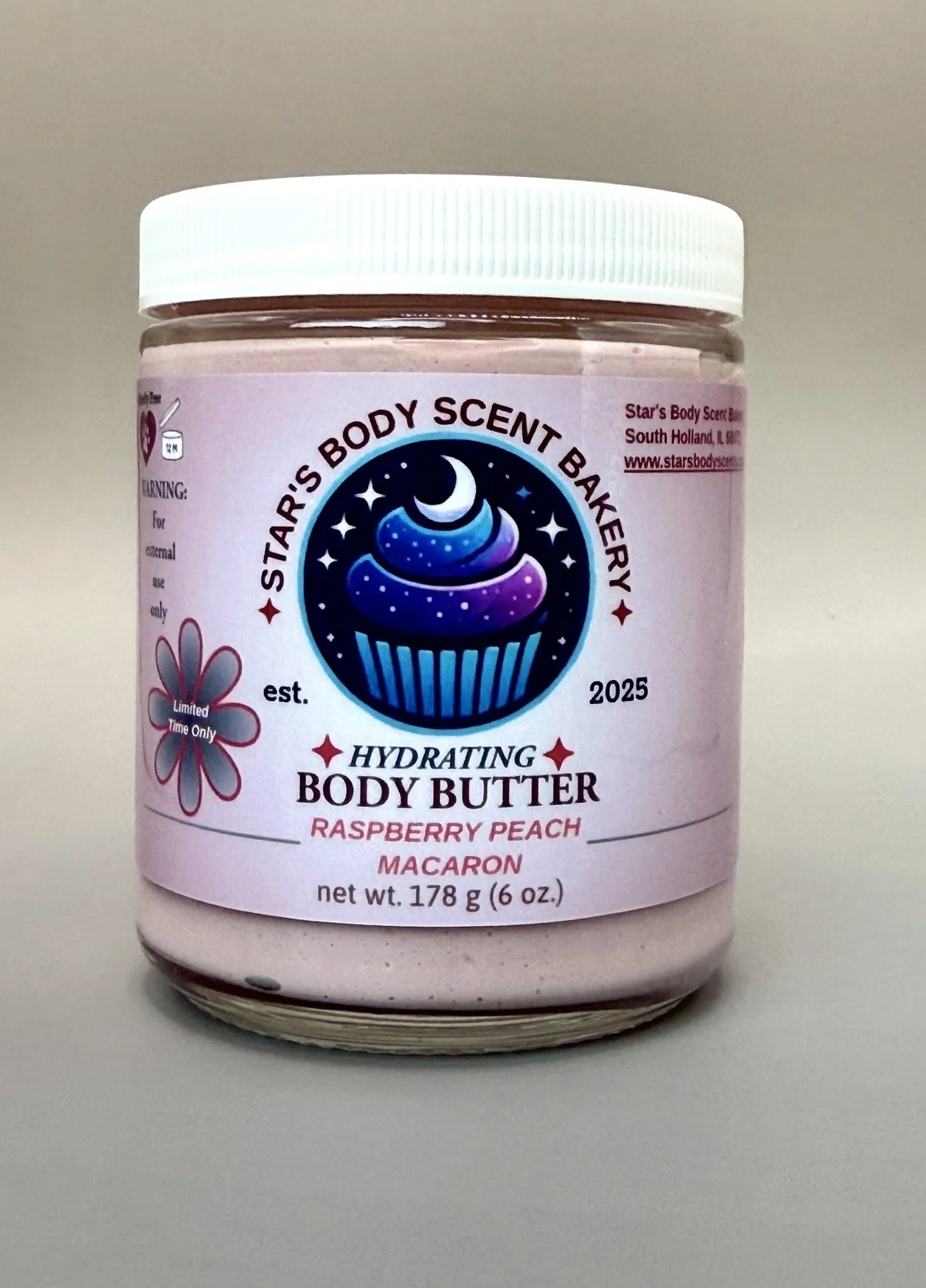 Raspberry Peach Macaron Hydrating Body Butter