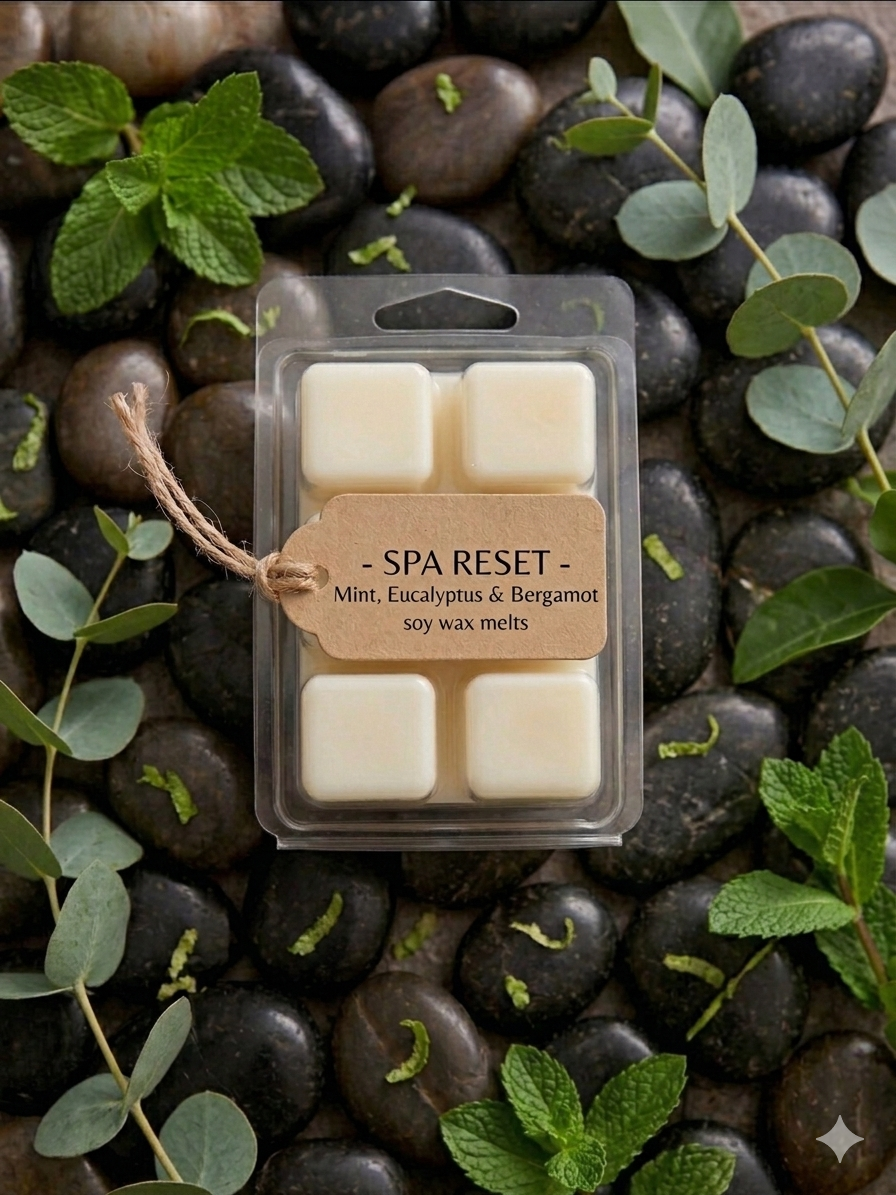Spa Reset Wax Melts- Eucalyptus, Mint and Bergamot