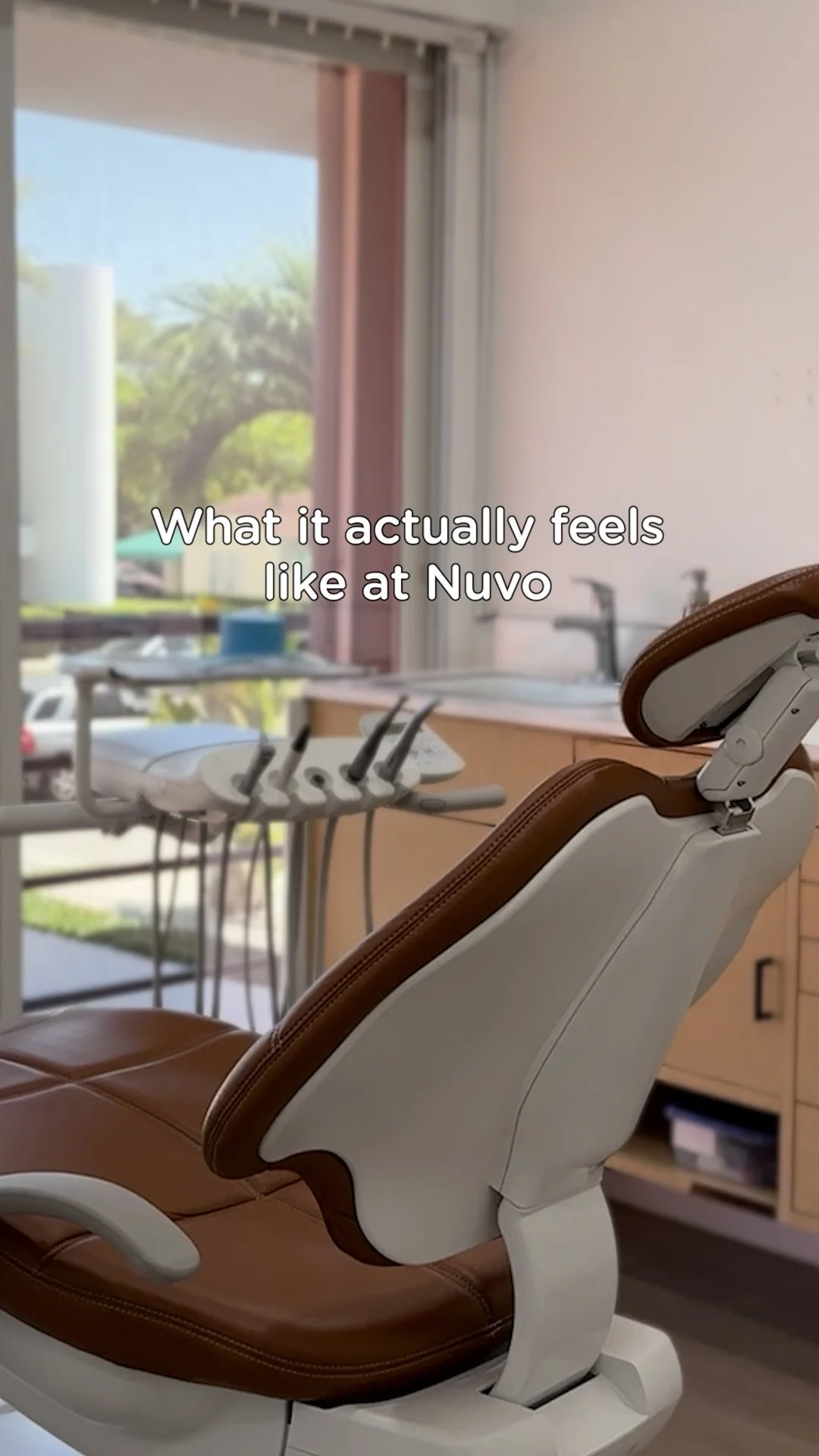 The modern, calming interior of Nuvo Dental Arts in Miami, designed to provide patients a comfortable and stress free dental experience that contrasts with what most people expect from a typical dental office.