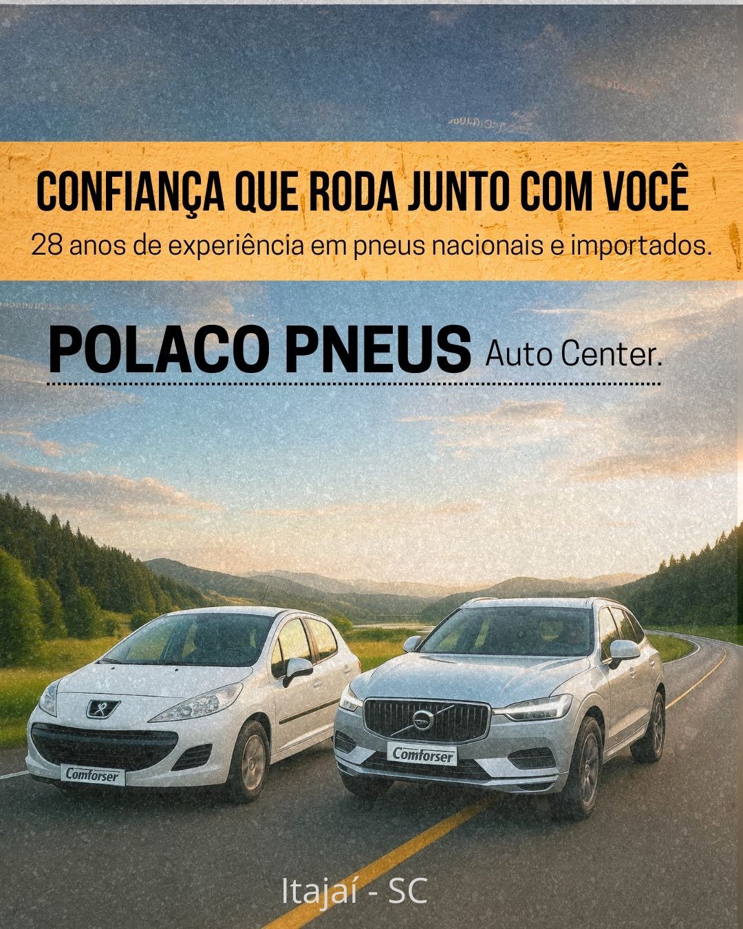 🚗 &ndash; 28 anos de experi&ecirc;ncia em pneus nacionais e importados.

Entre em contato Whatsapp 4732412923

#PolacoPneus #Itajai #PneusItajai #AutoCenter #Seguran&ccedil;aNoTr&acirc;nsito
