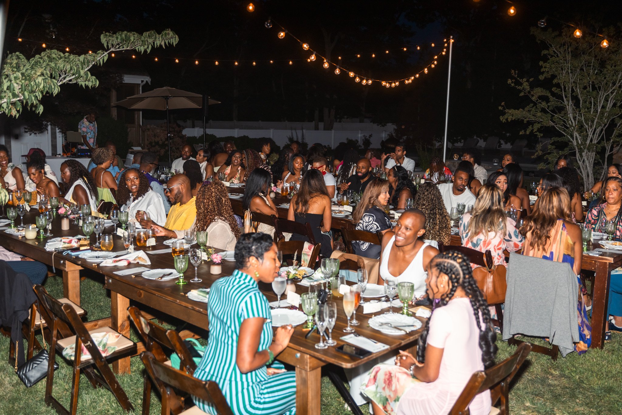 Harvest Table Dinner on Martha's Vineyard, hosted by Chef Lacey, featuring an intimate culinary gathering and thoughtfully curated guest experience.