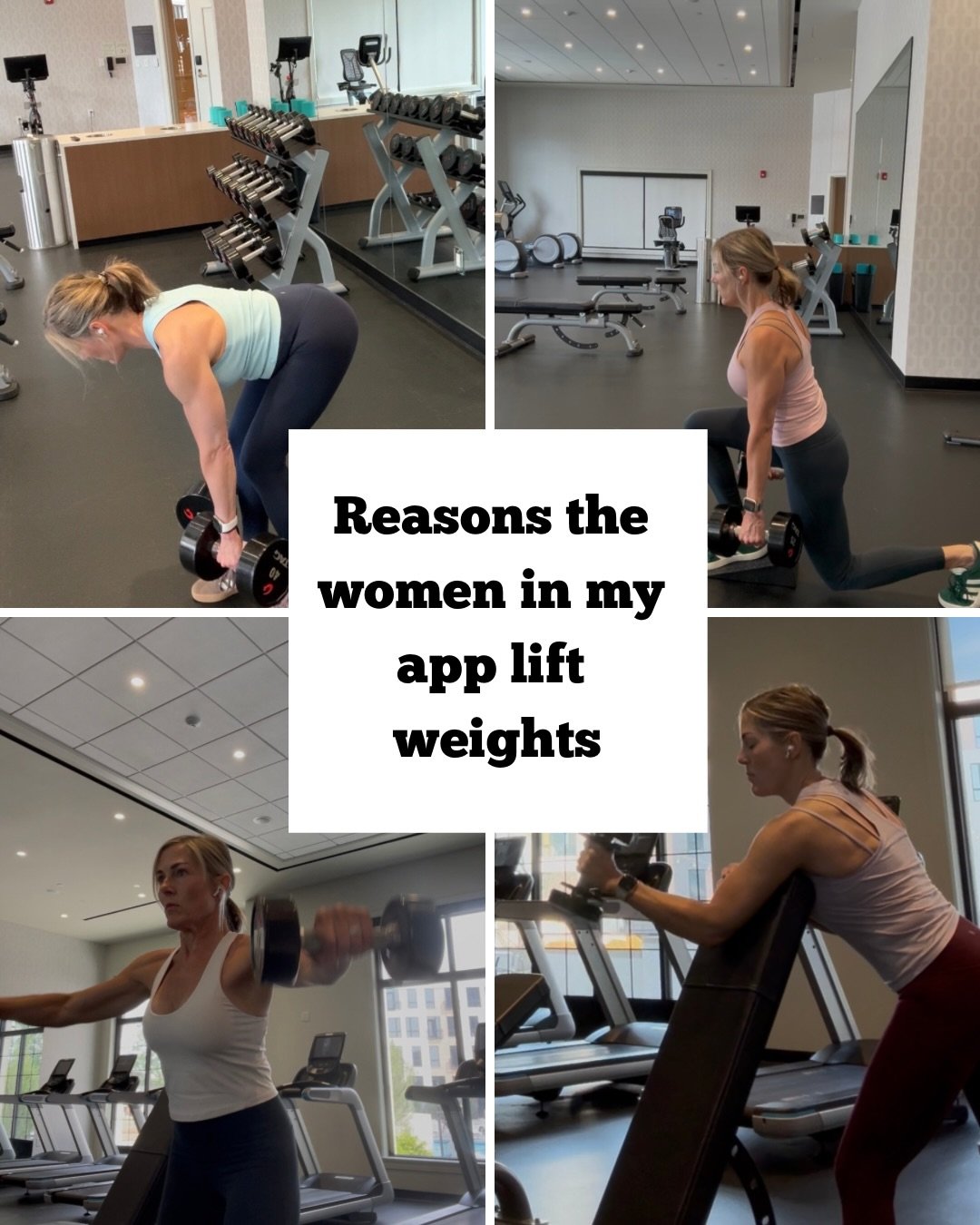 Fat loss doesn&rsquo;t automatically have to be the goal. 
Body transformation doesn&rsquo;t have to be the default. 

What about strong? 
What about stress relief?
What about feeling capable? 
What about balance? 
What about feeling accomplished?
Wh