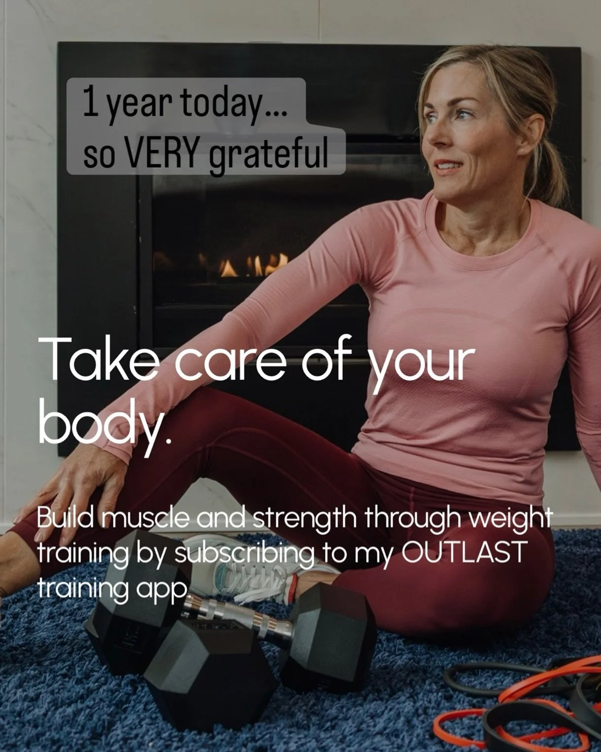 What a great year💪🏻

A year ago today my online subscription training app, Outlast, went live for my subscribers. 

For me personally, there is nothing like getting to live out your passion and purpose in life. 

I set out to offer something to wom