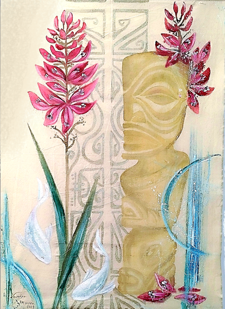 TIKI RED FLOWERS