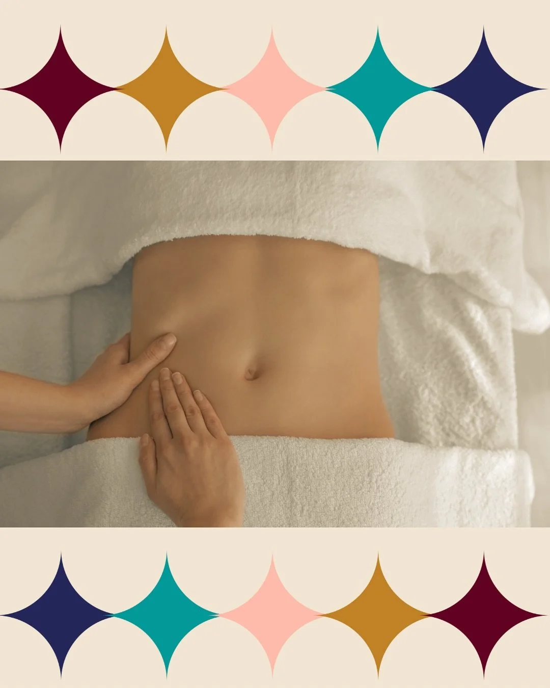 Abdominal massage is the unsung hero of self-care! Not only does it melt away stress and anxiety, but it also supercharges your digestion, boosts nutrient absorption, and kicks bloating and constipation to the curb. Add it to your next appointment an