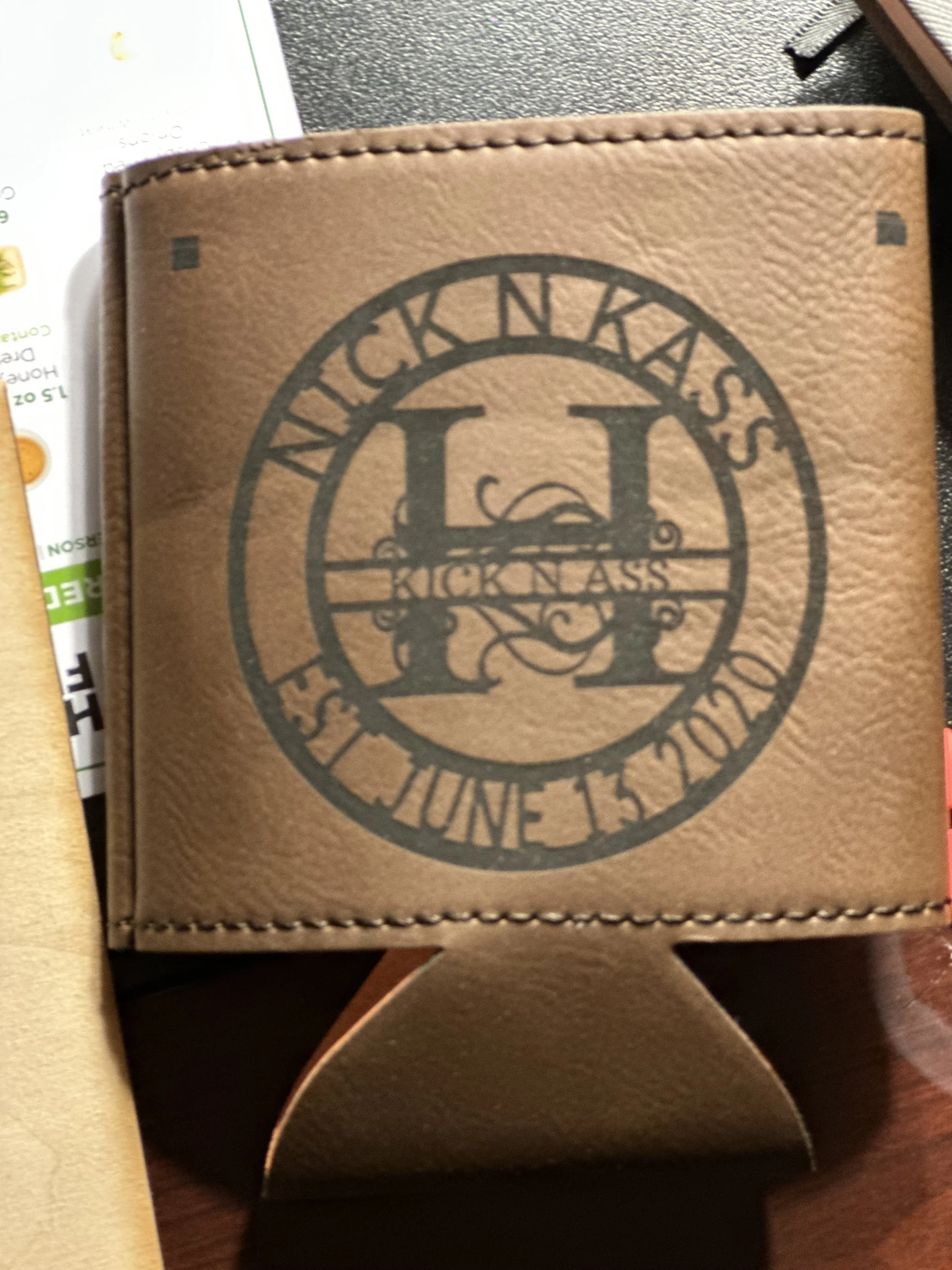 Personalized can coozie