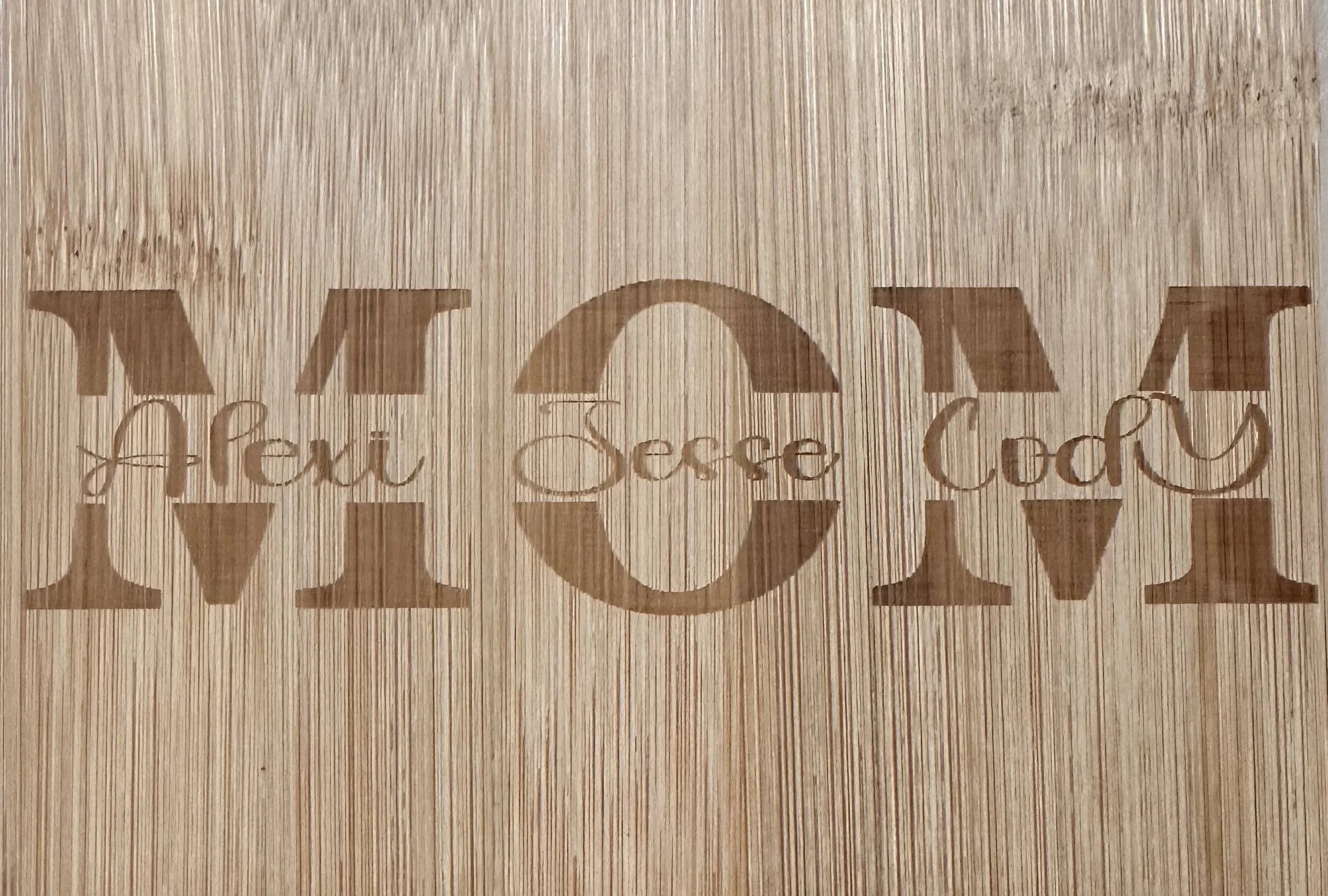 mini bamboo cutting board