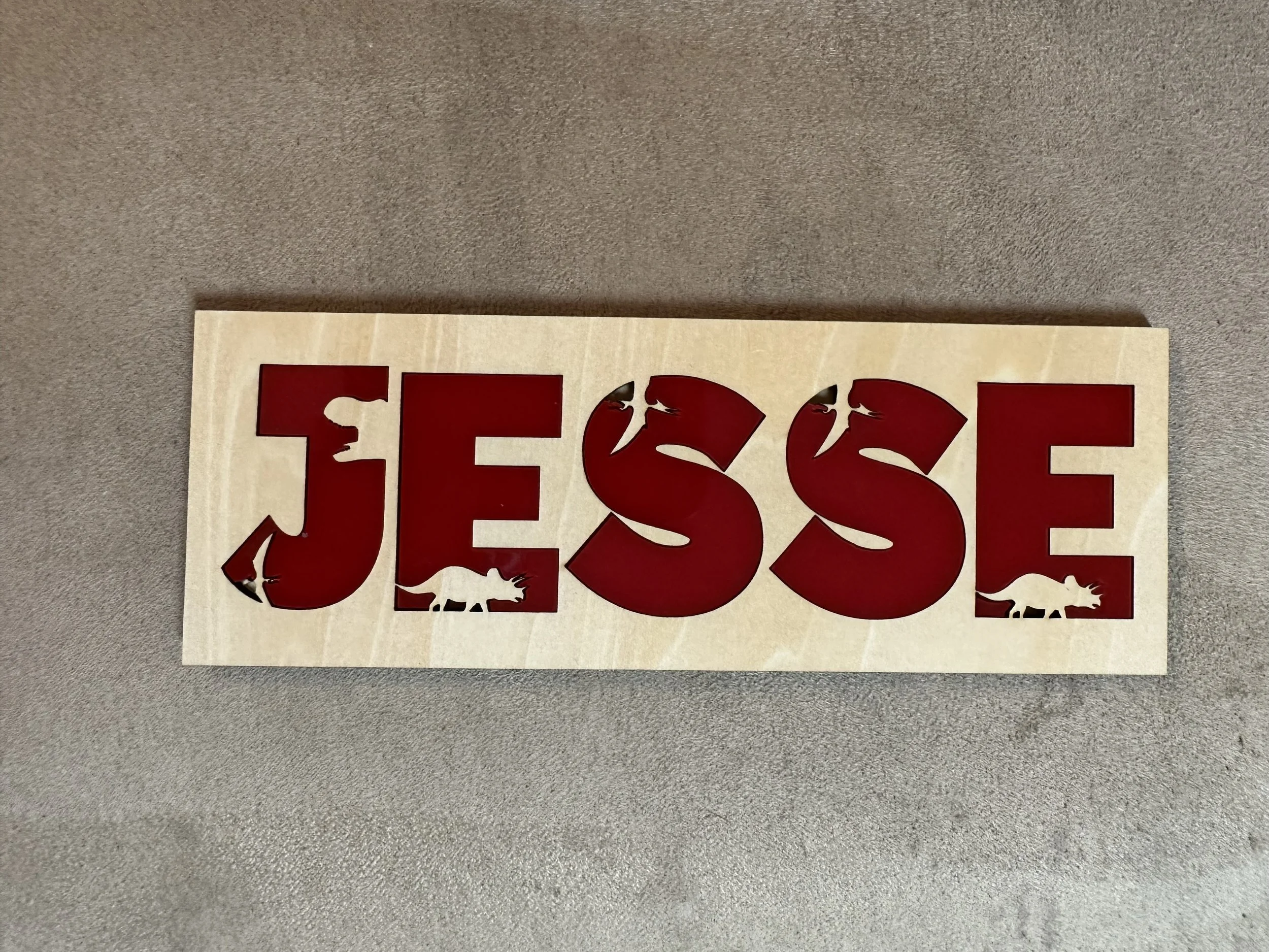 Custom wood and acrylic