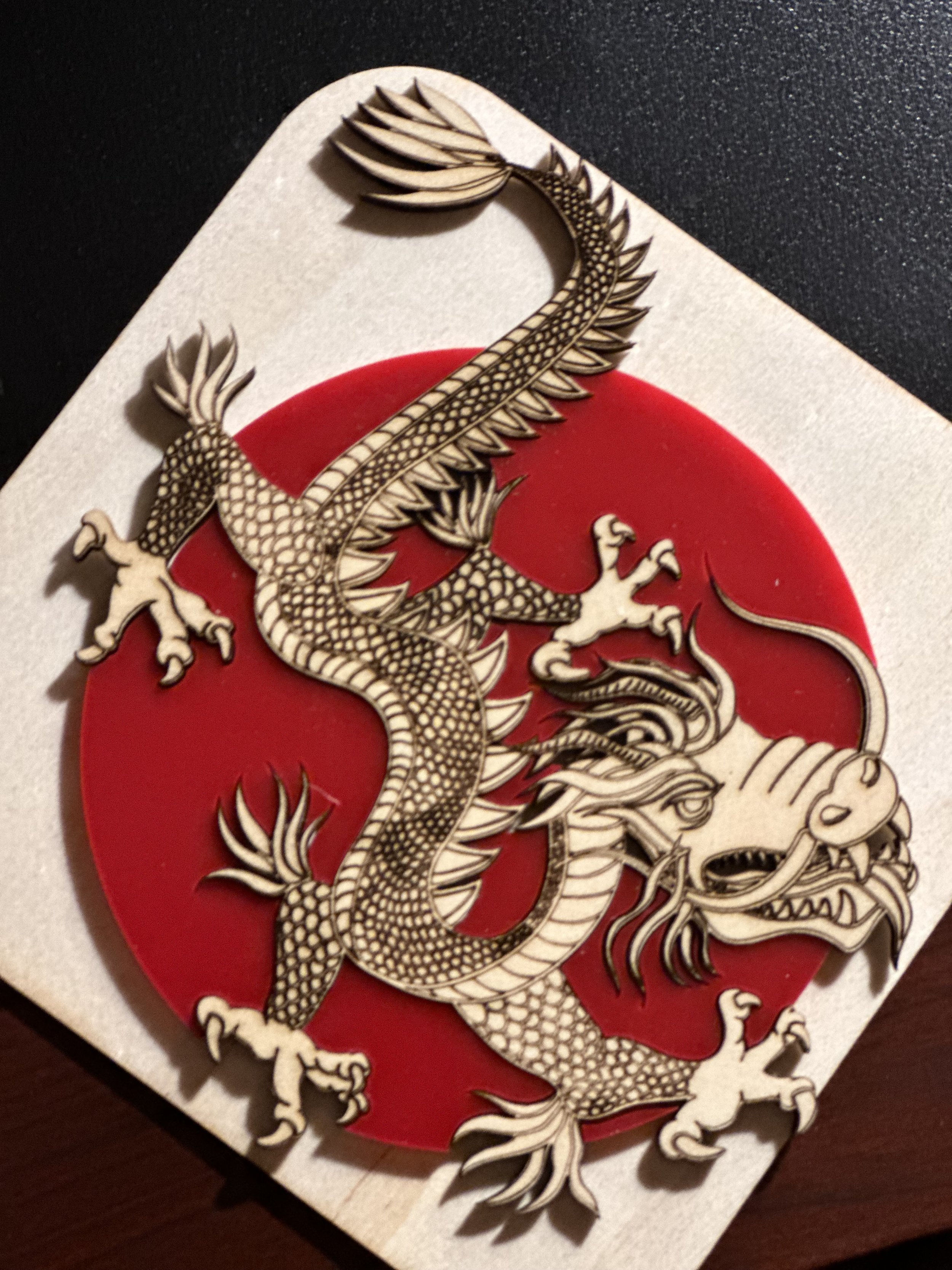 Custom wood and acrylic