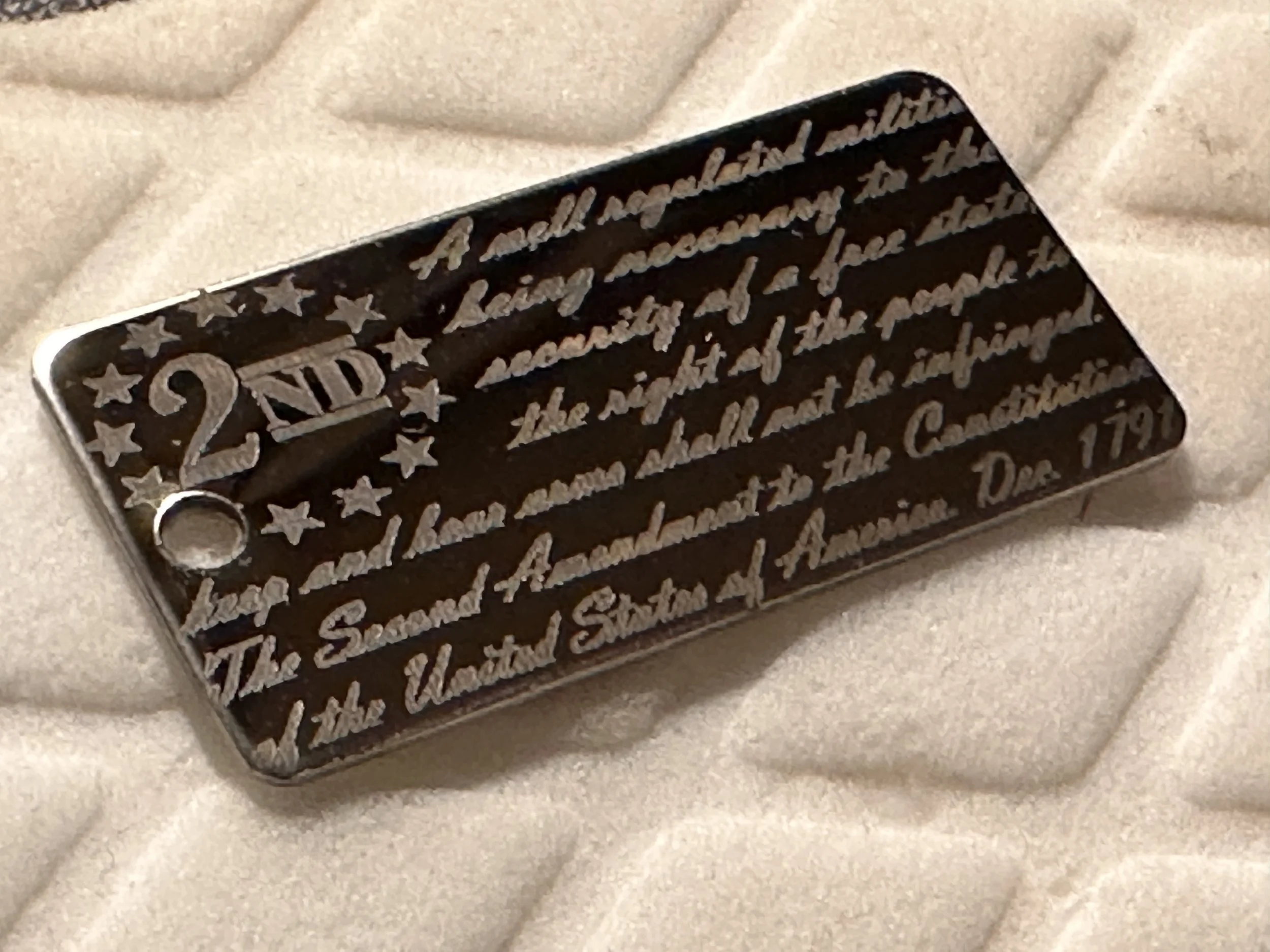 Custom mini stainless steel keychain