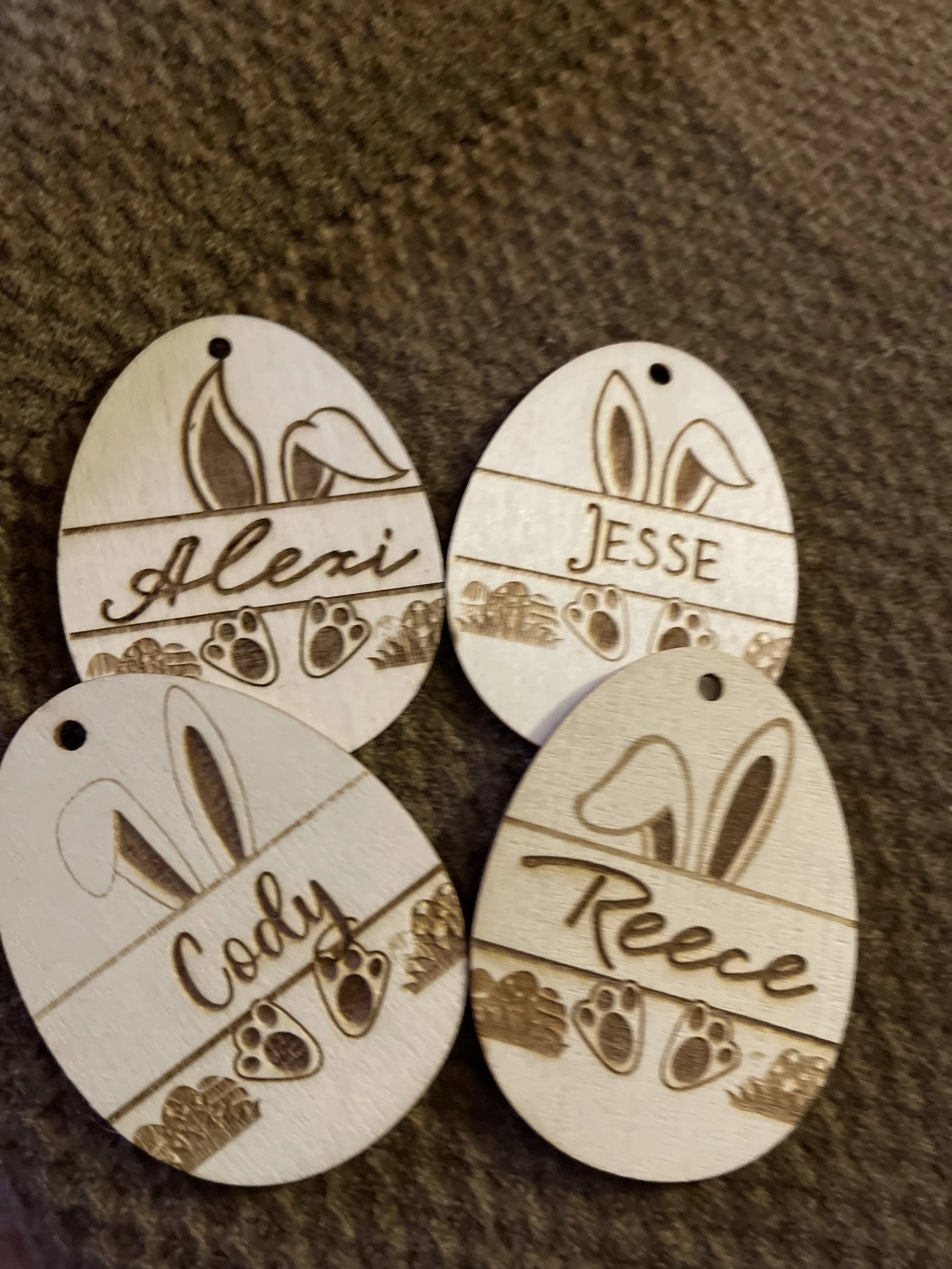 Personalized. Easter basket tags