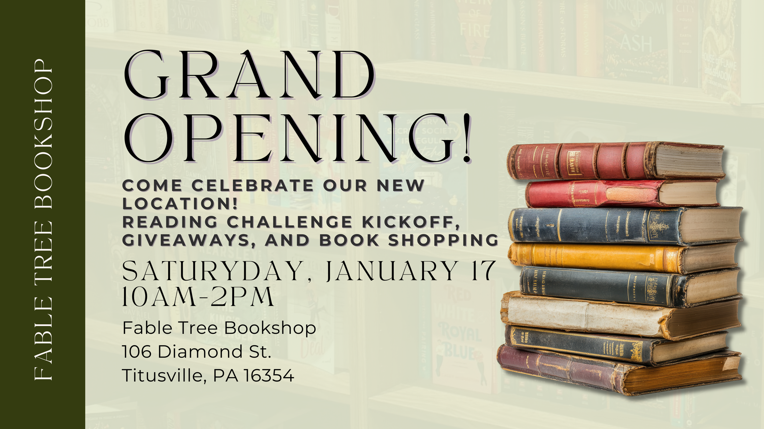 Grand Opening + Reading Challenge Kickoff