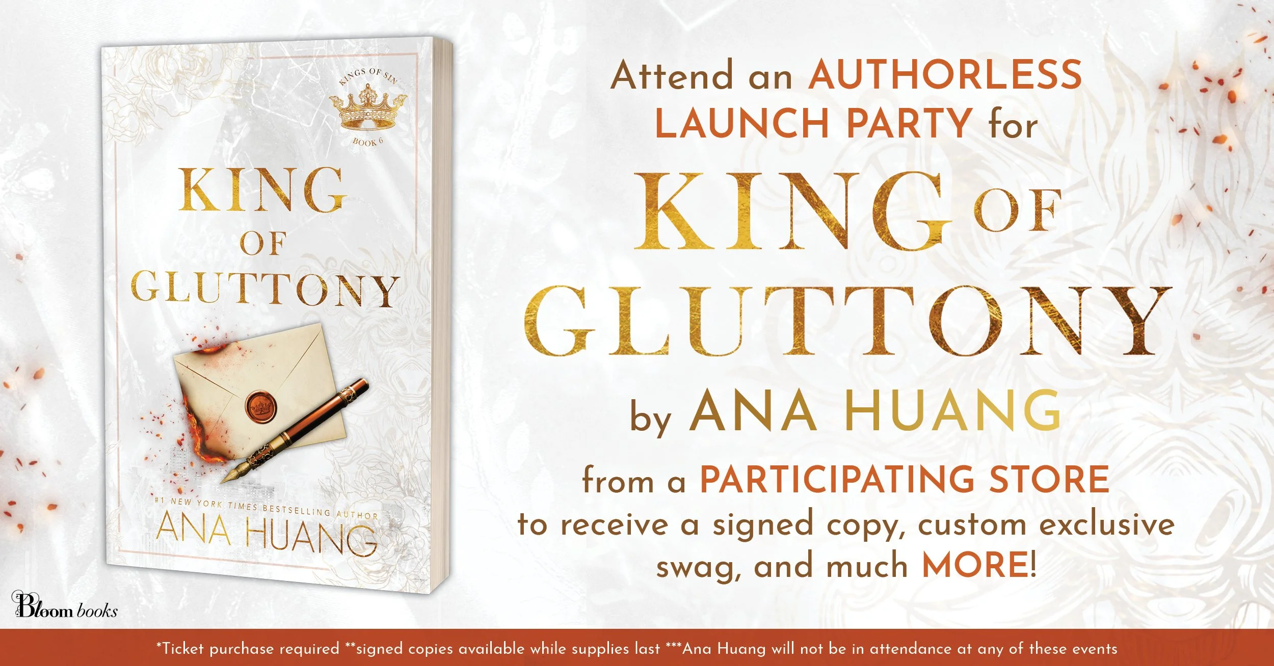 King of Gluttony by Ana Huang Release Party