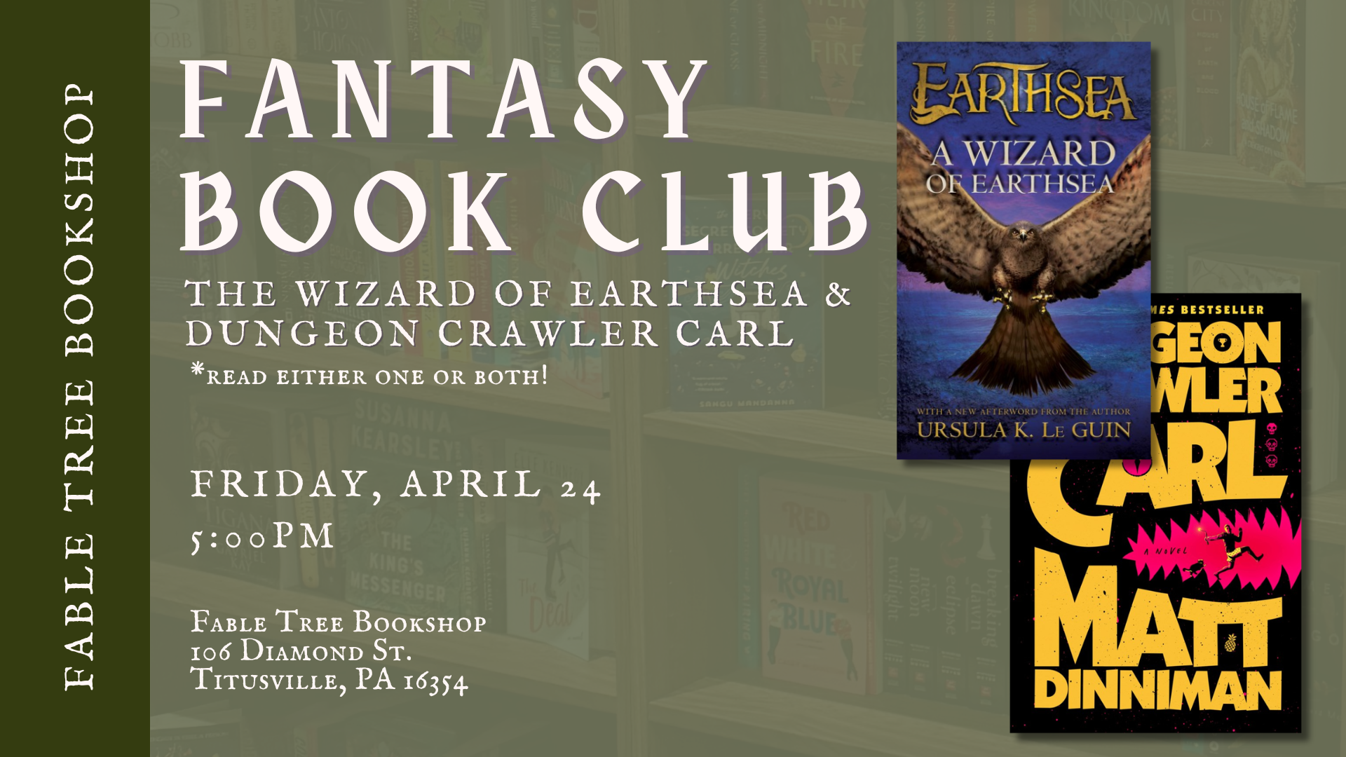 Fantasy Book Club: The Wizard of Earthsea and Dungeon Crawler Carl
