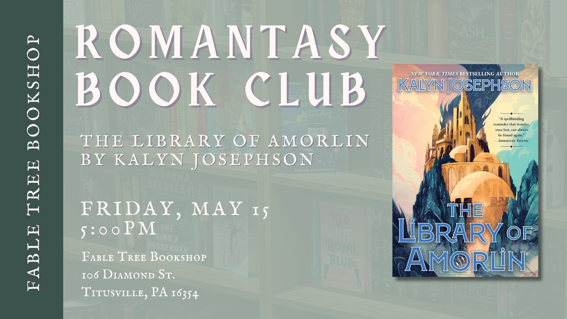 Romantasy Book Club: The Library of Amorlin by Kaylin Josephson