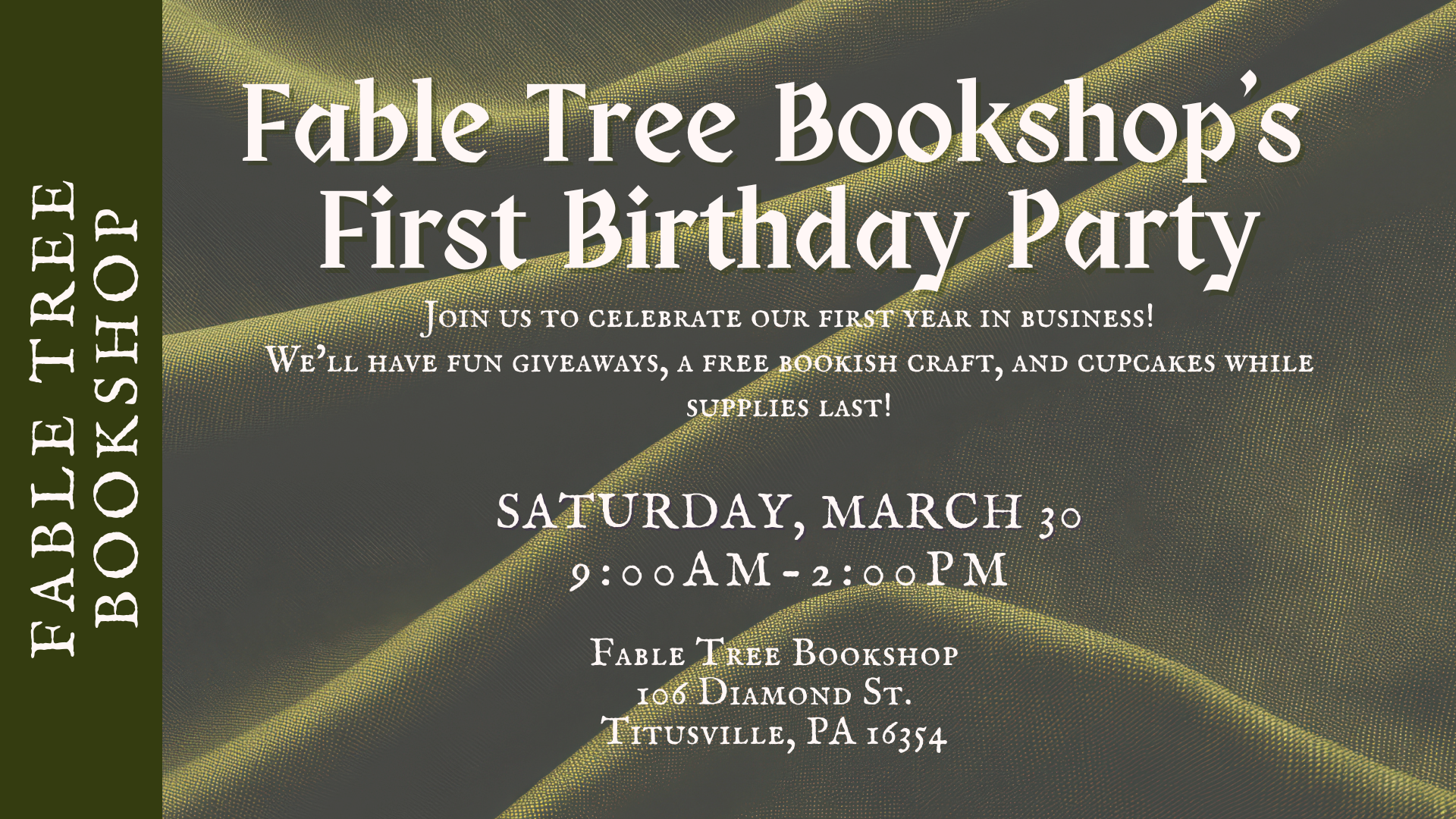 Fable Tree Bookshop's First Birthday Party!