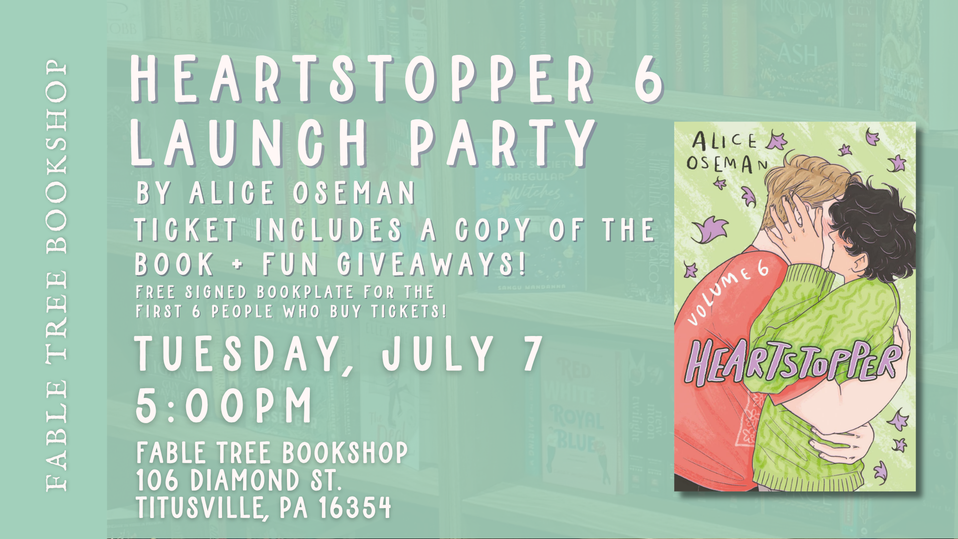 Heartstopper Book 6 Launch Party