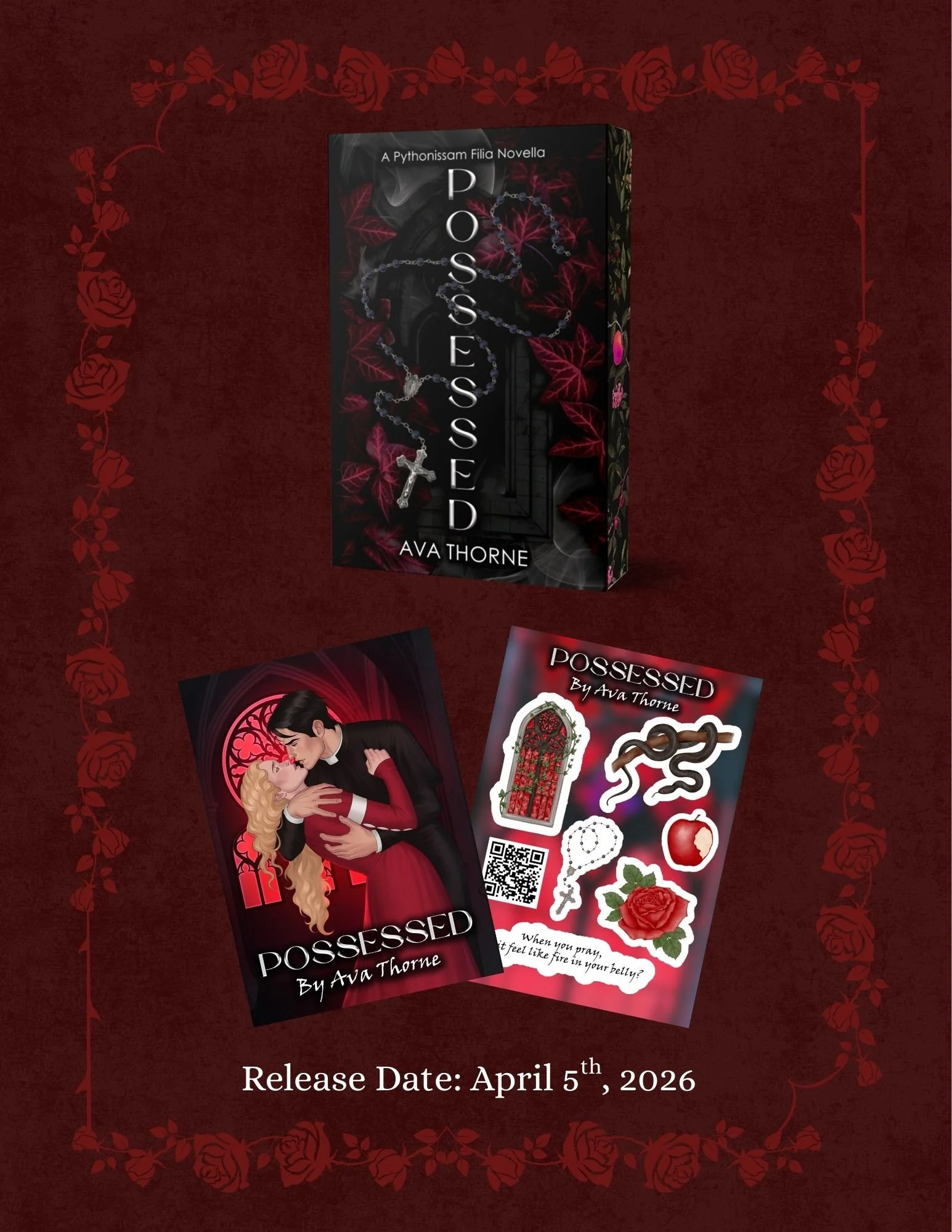 Possessed by Ava Thorne Preorder with Sticker Sheet and Character Art