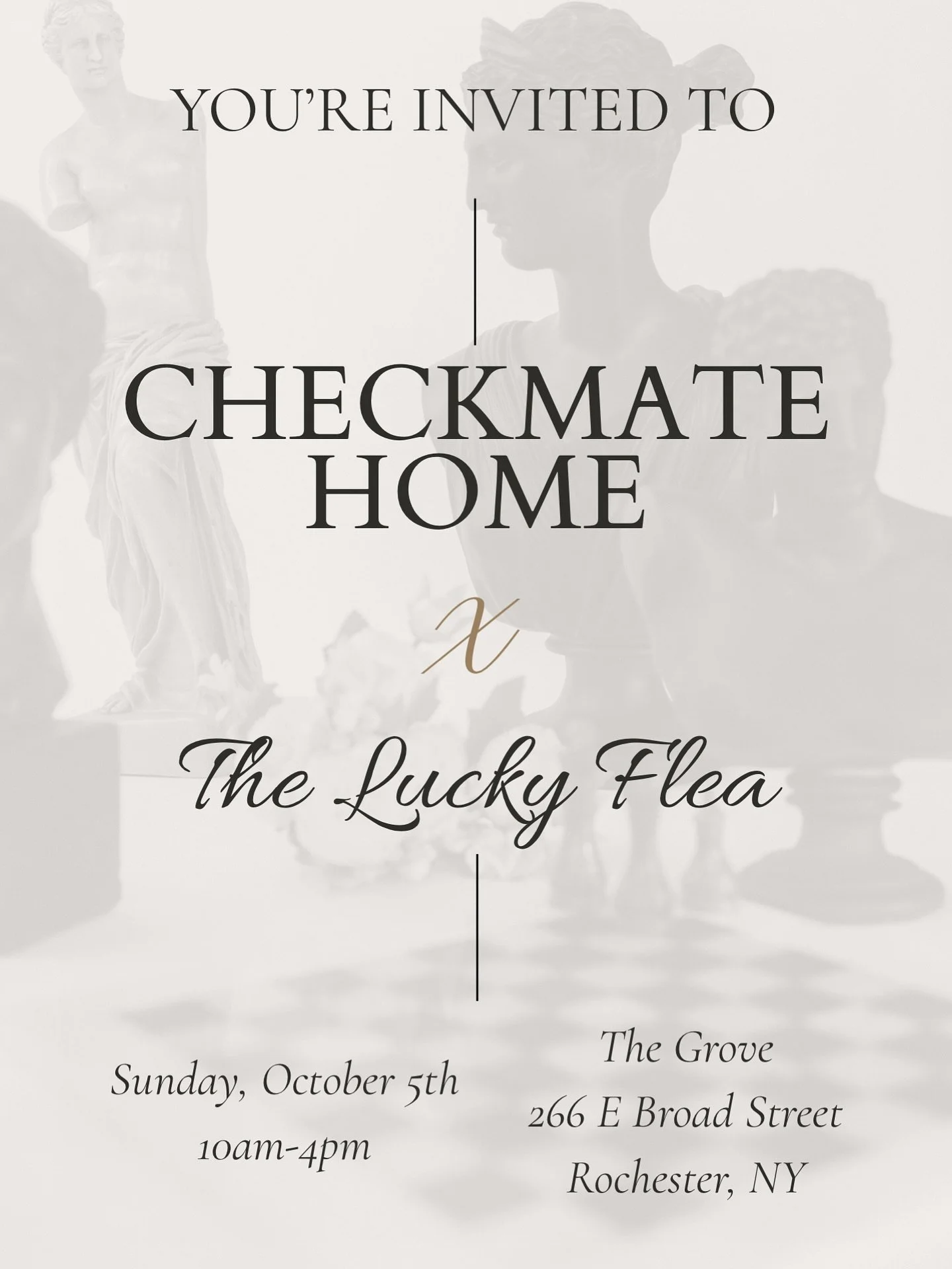 Please join me @theluckyflea Sunday, October 5th from 10AM-4PM at The Grove, 266 E Broad Street in Rochester! THE LUCKIEST SPOT IN ROC.

The Lucky Flea Market has been a beloved staple in the Rochester community for nearly five years, offering a cura