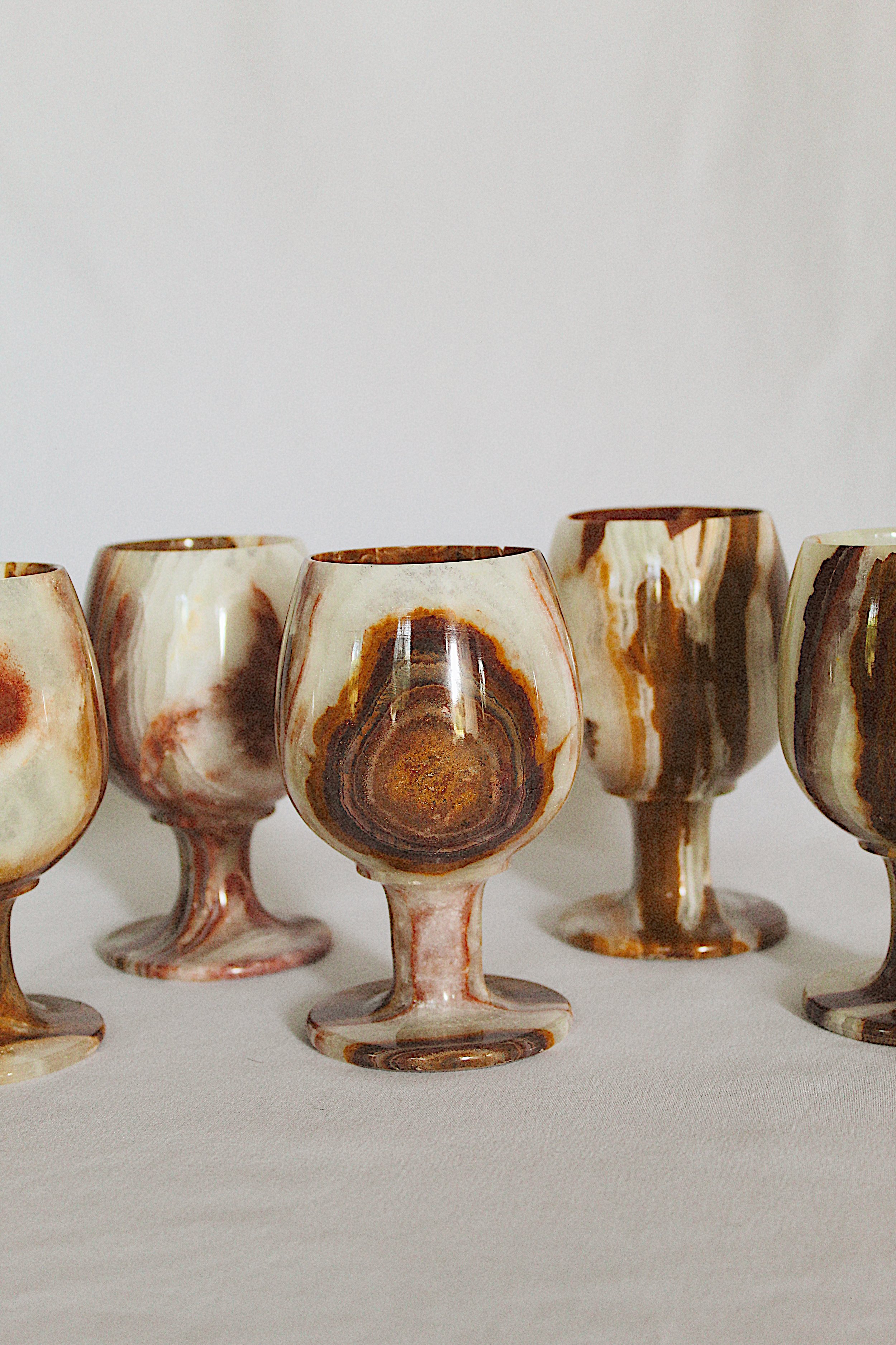 Onyx Goblets S/6