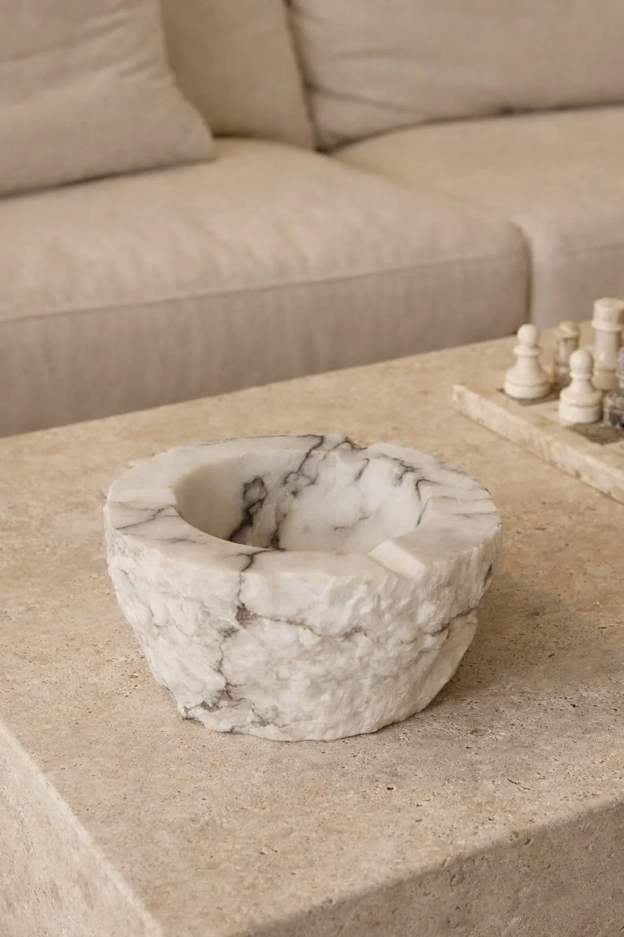 Vintage Italian Alabaster Ashtray