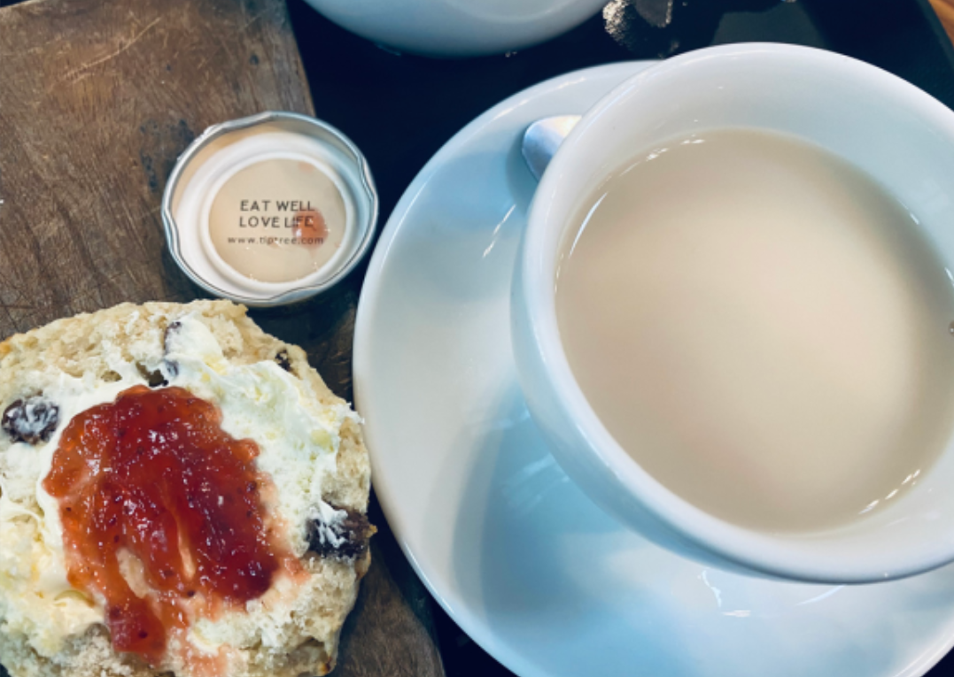 tea with scone