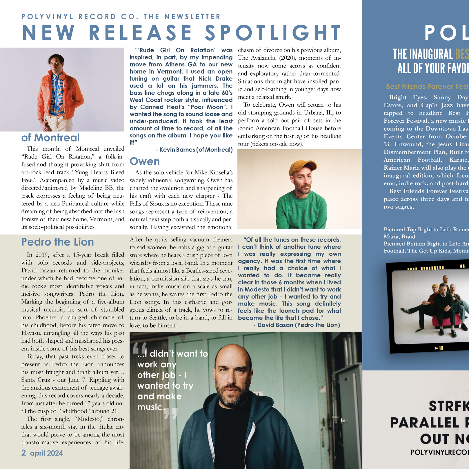 Polyvinyl Record Co Newsletter