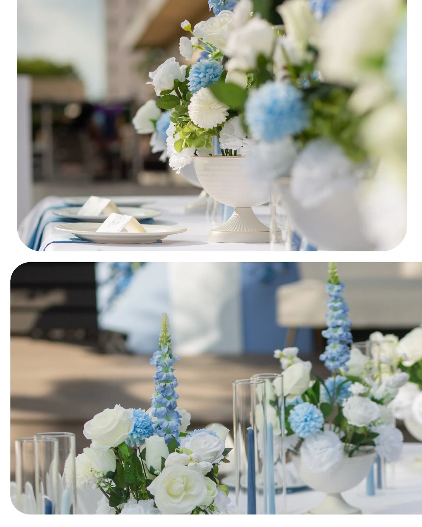 soft blues, florals, and the calmest, dreamiest vibe to welcome not one, but two tiny blessings on the way 🤍🥹

📷: @picha.dis