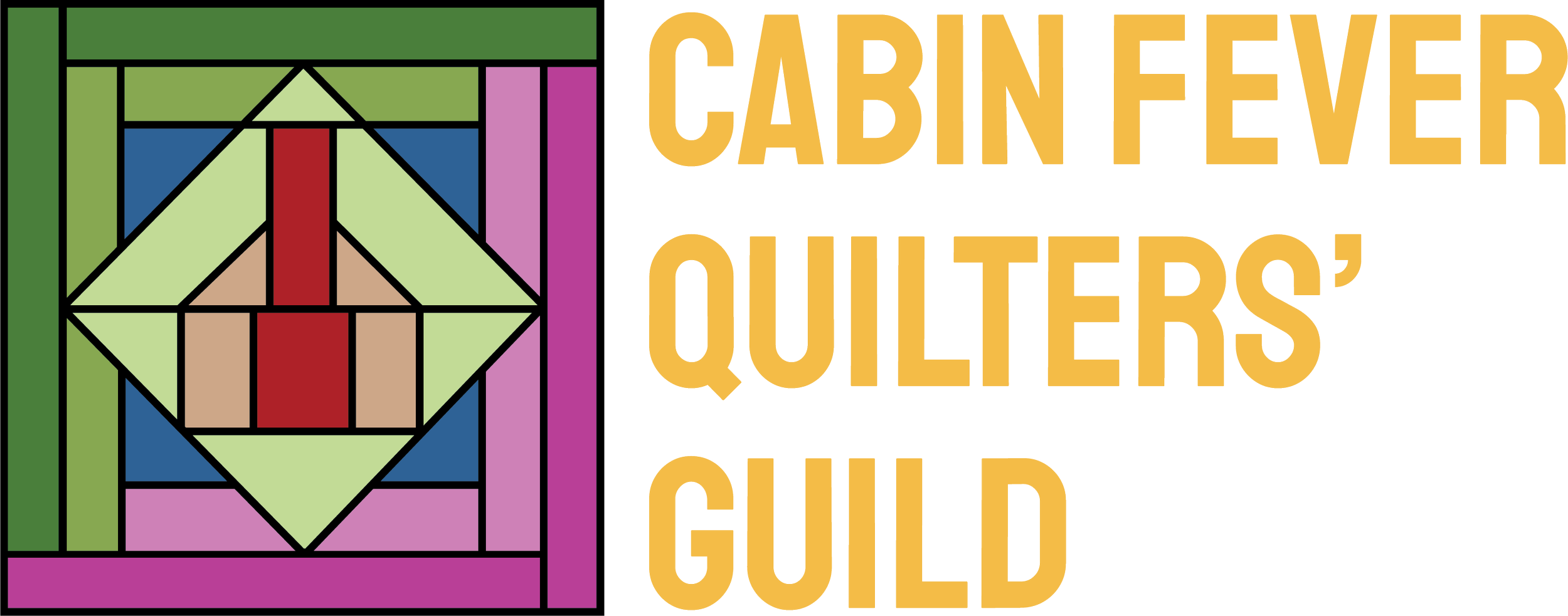 Cabin Fever Quilter's Guild Logo