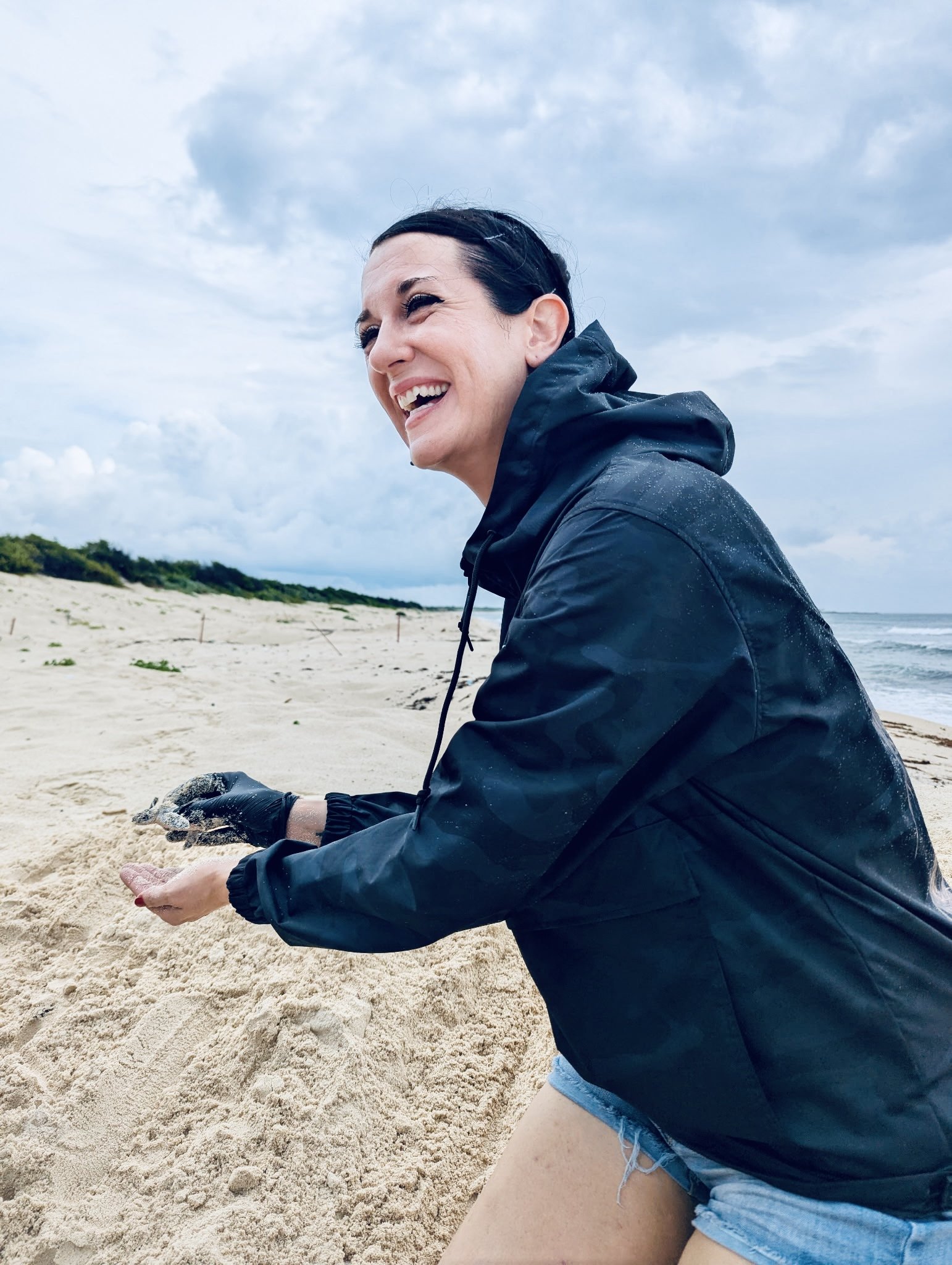 Helping to save baby sea turtles in Cozumel, Mexico