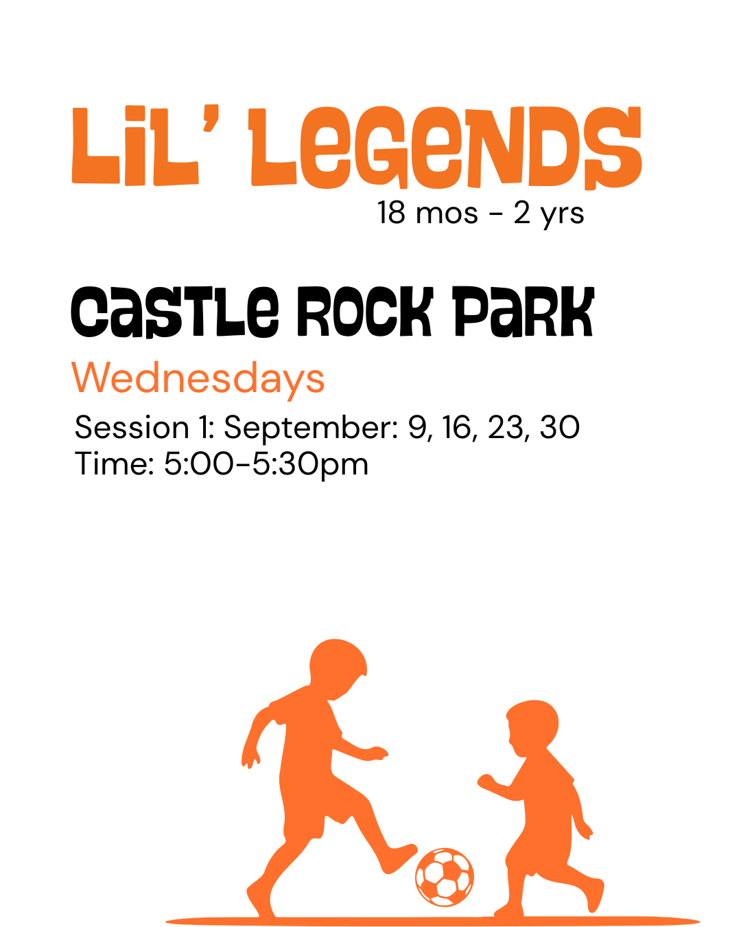 Fall Castle Rock Lil' Legends (Session 1)