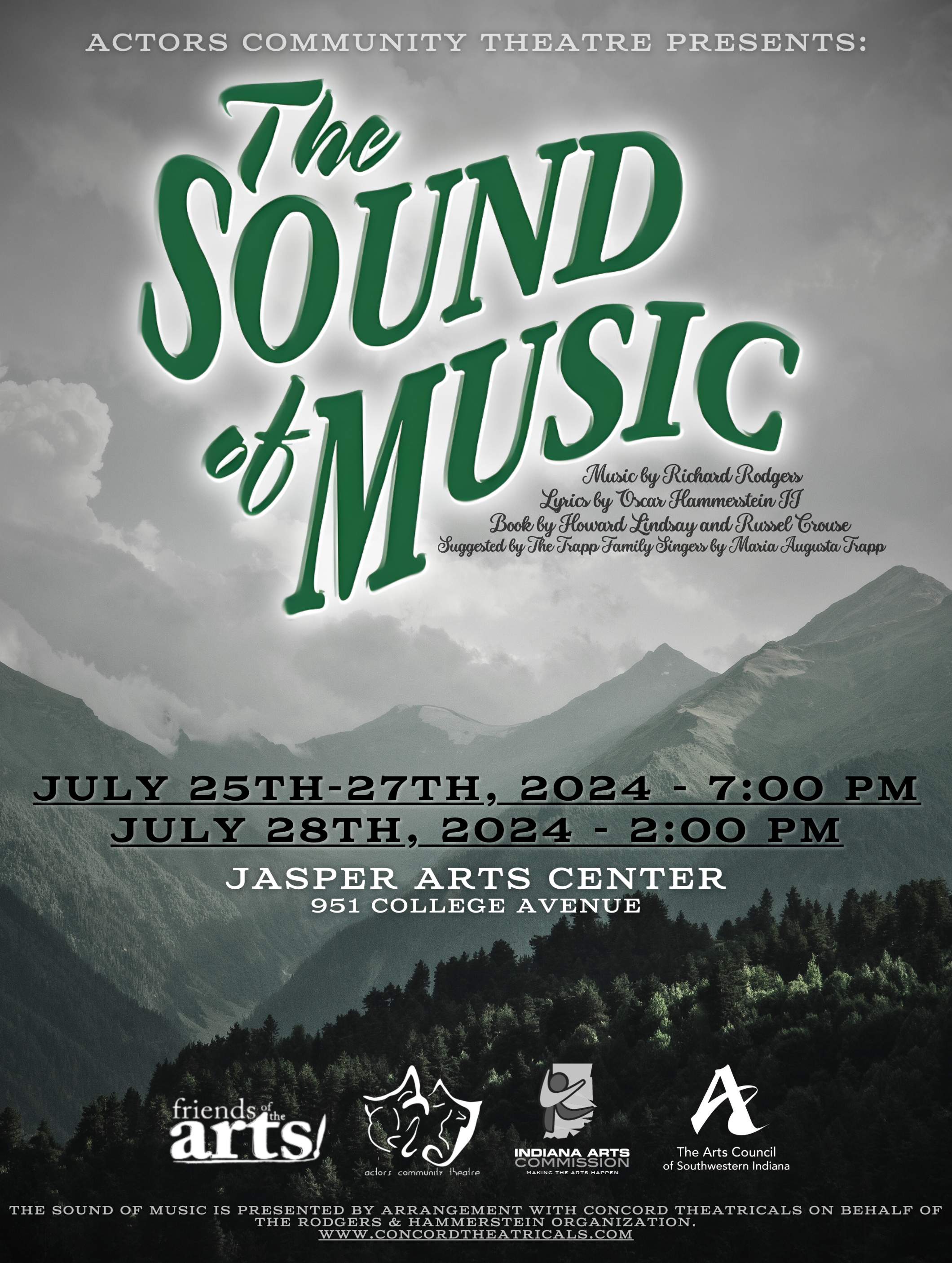 Show poster for The Sound of Music.