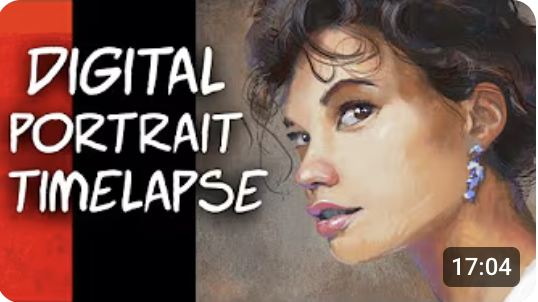 Digital Portrait Timelapse by Liam Jones, Canadian contemporary artist