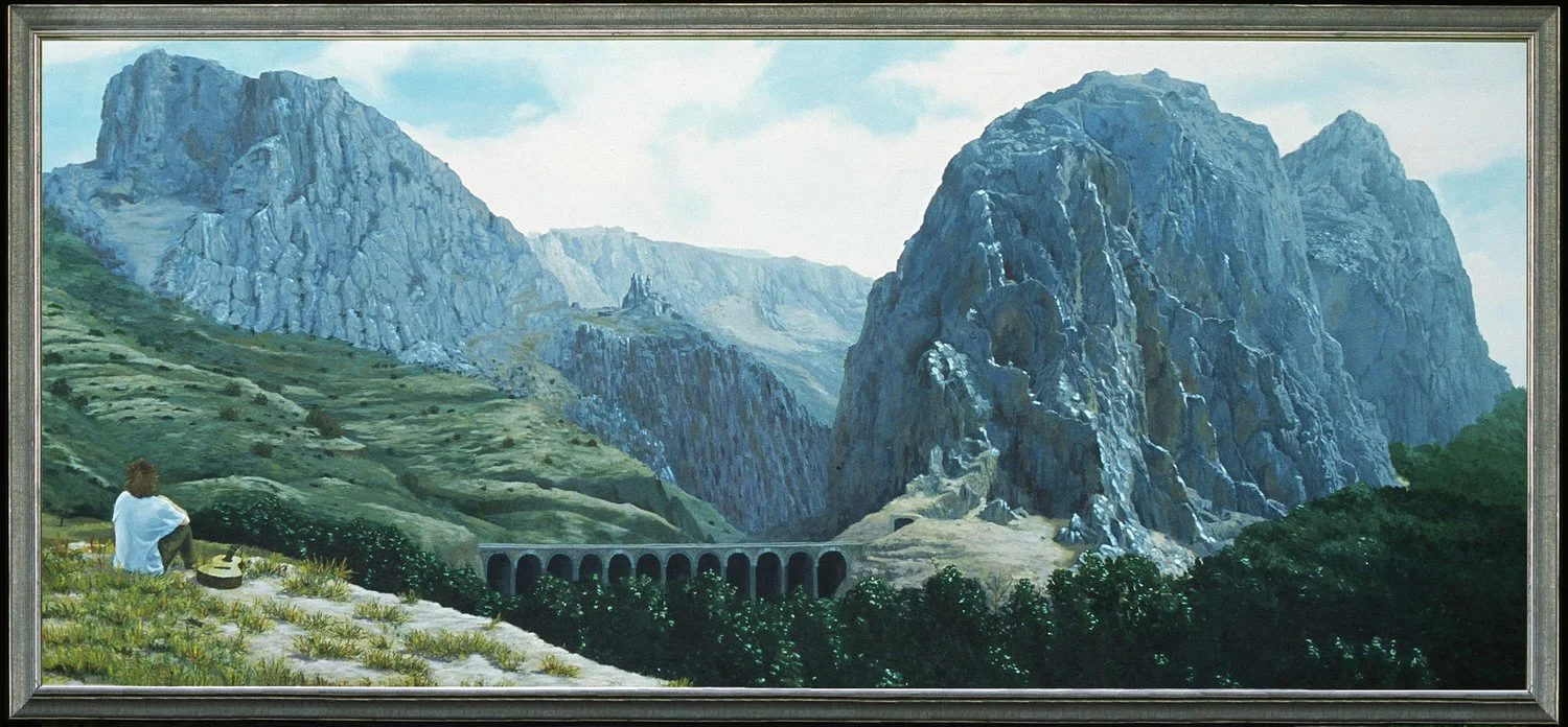 El Chorro - Acrylic on Canvas, 2002, 4 ft x 9 ft