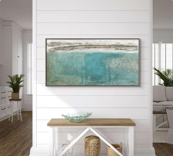 Aqua - Acrylic on Canvas - Available - click to contact Liam