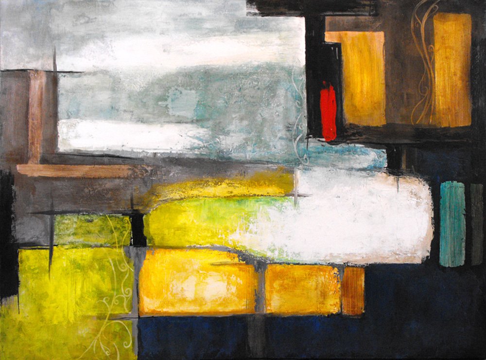 Internal Spark - Acrylic on Canvas, 36 x 48"