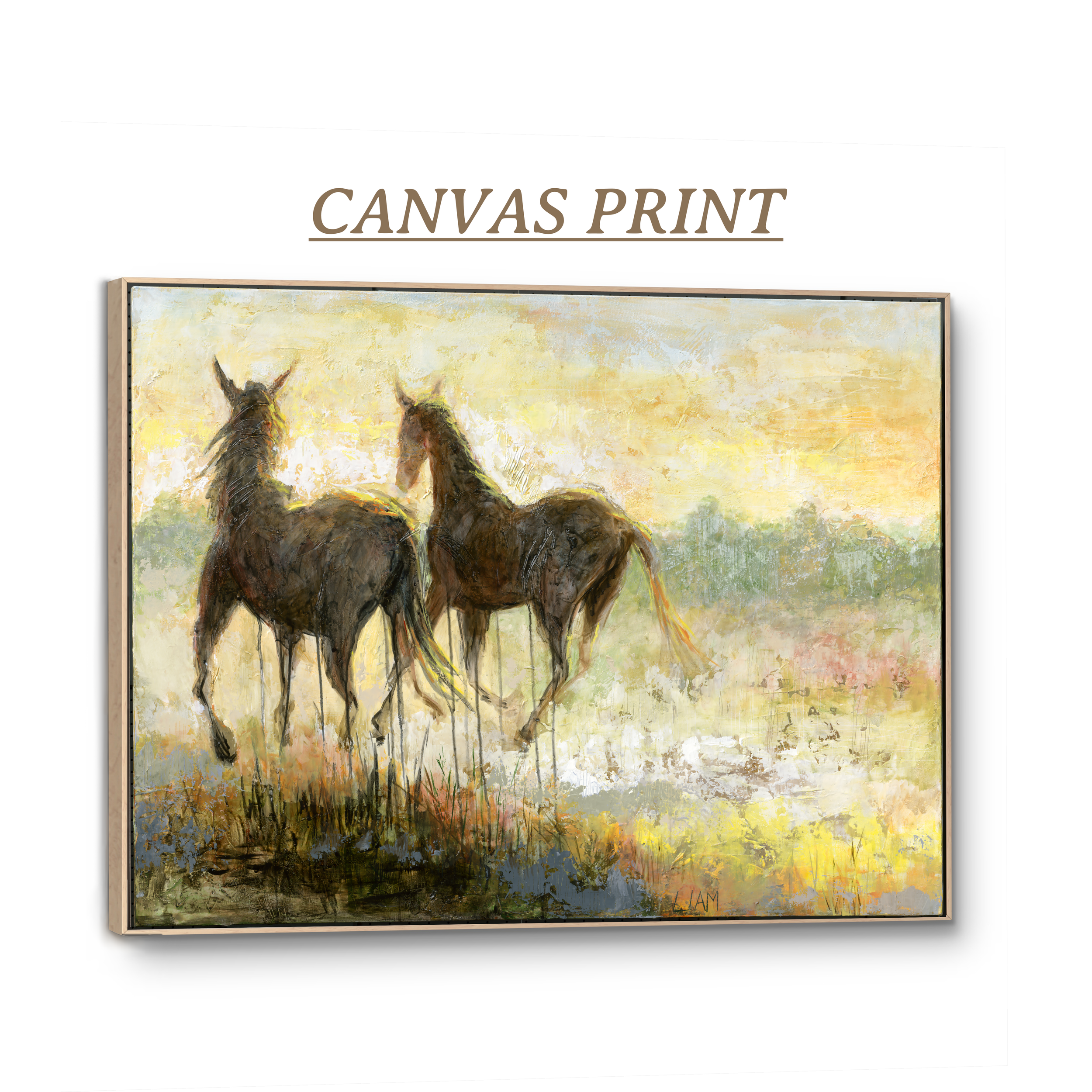 Running Together | Modern Canvas Print | Equine Art | Original Painting
CA $80.00+