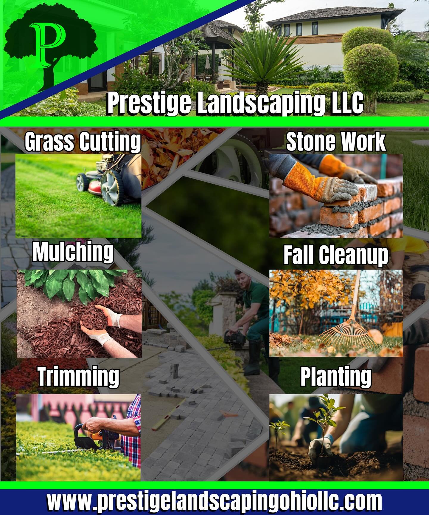 Visit prestigelandscapingohiollc.com
Get a free quote for any Landscaping service we offer!