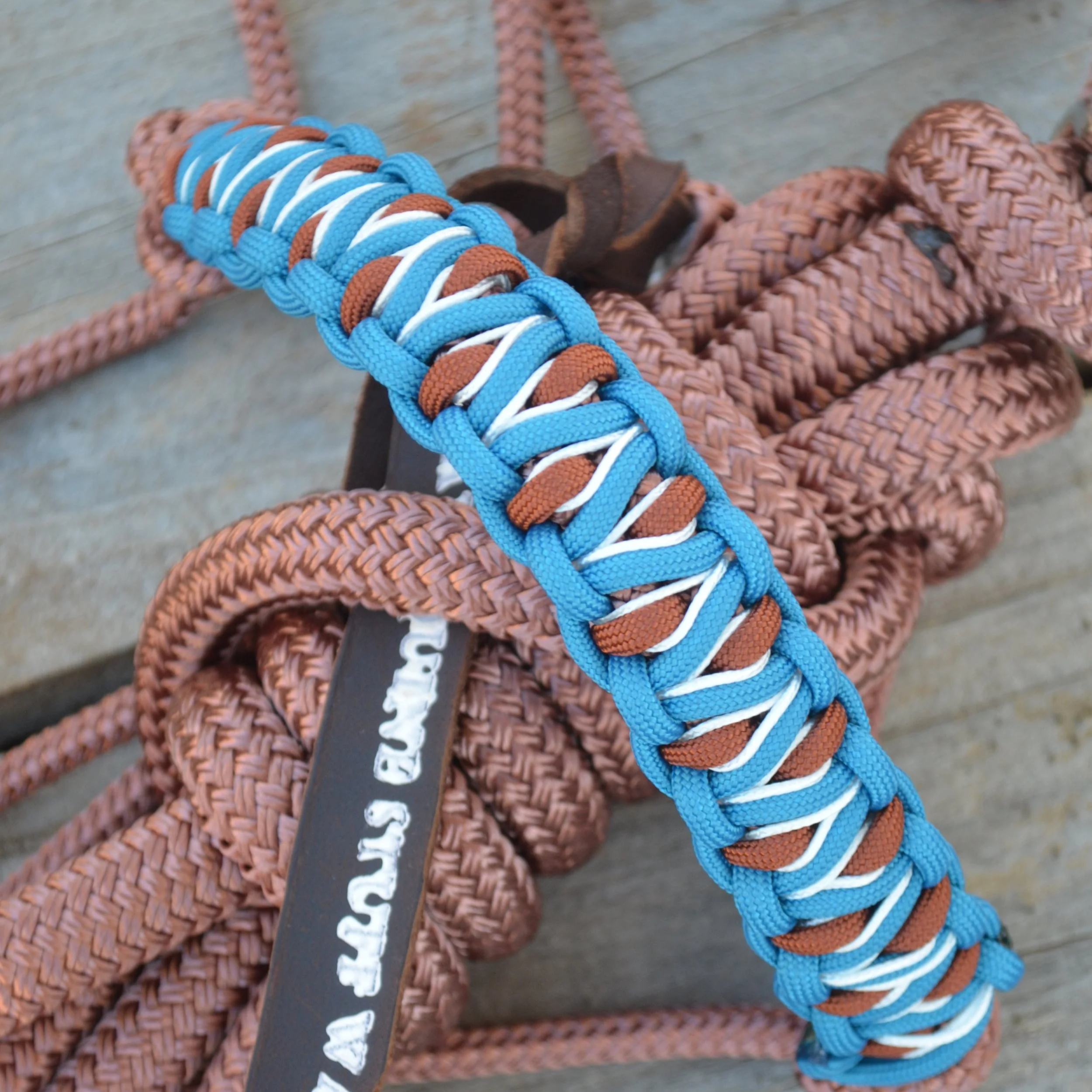Create your own custom rope halter with snake braid noseband