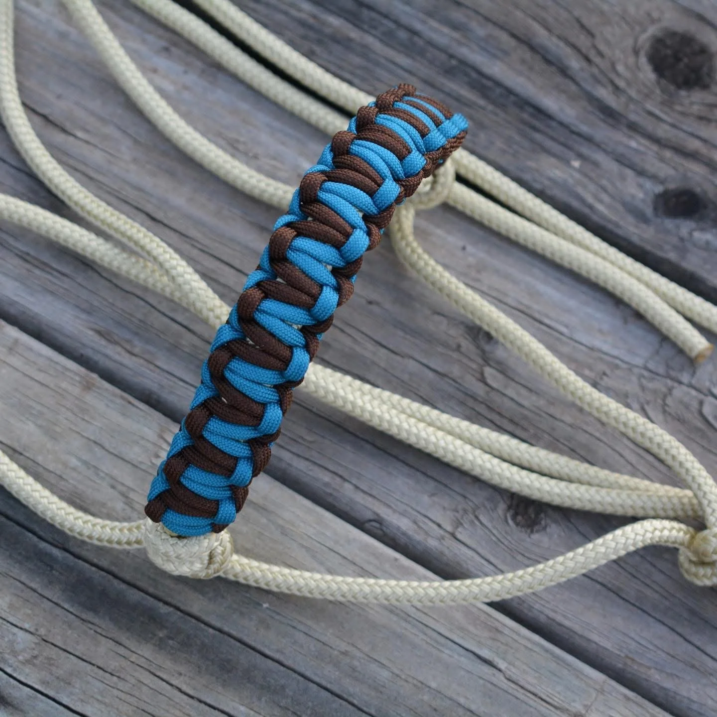 Create your own custom rope halter with square braided noseband
