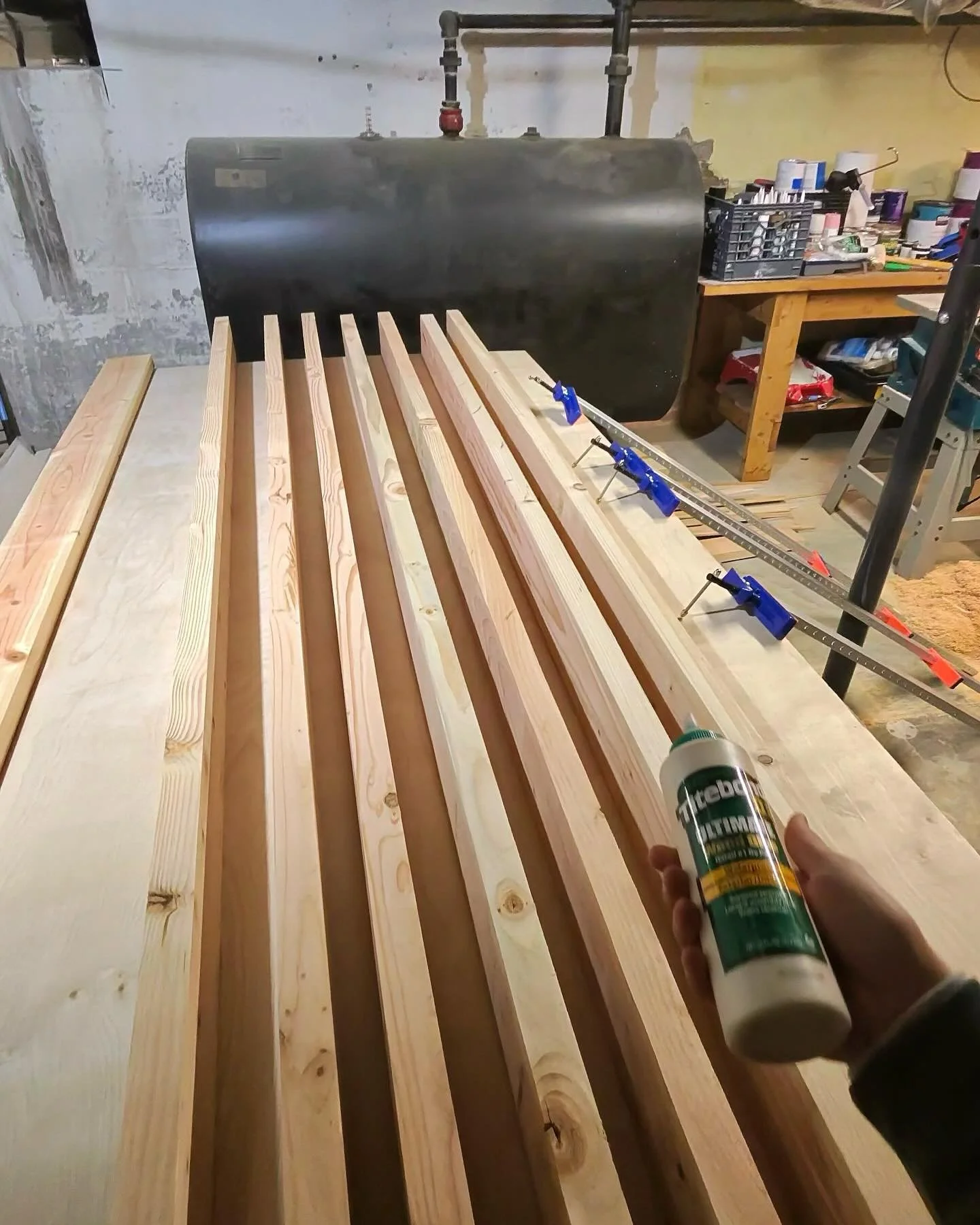 Farmhouse table to seat 8.