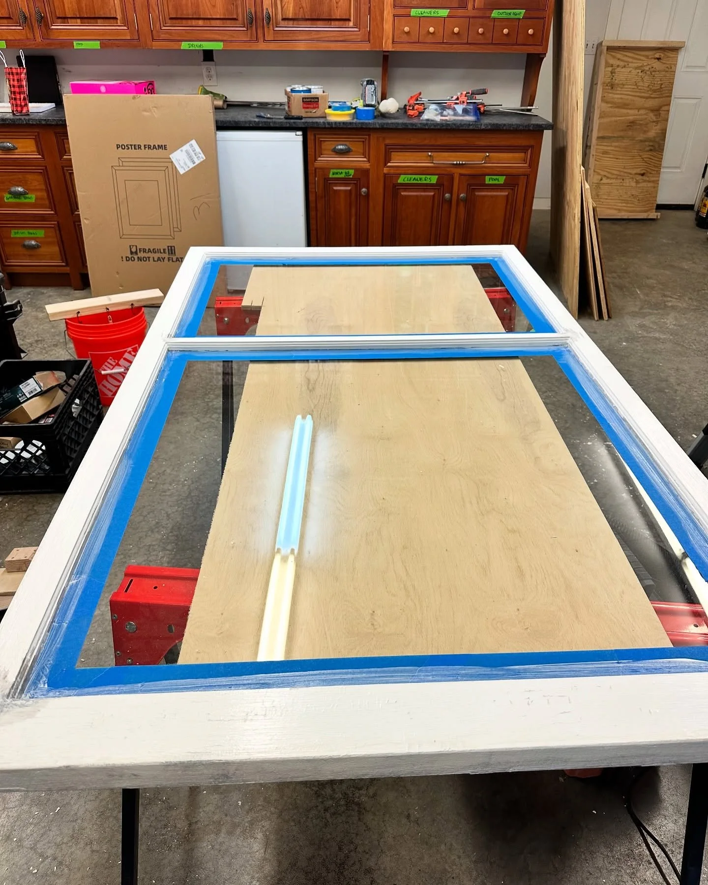 Prep, prep and more prep! Window repair, floating shelf&rsquo;s, cabinets, and some built ins.