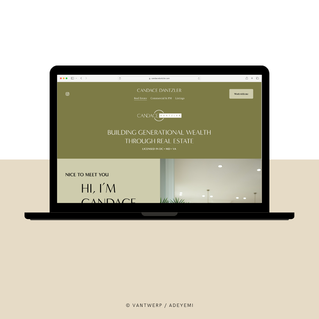 Website design & branding for real estate agent